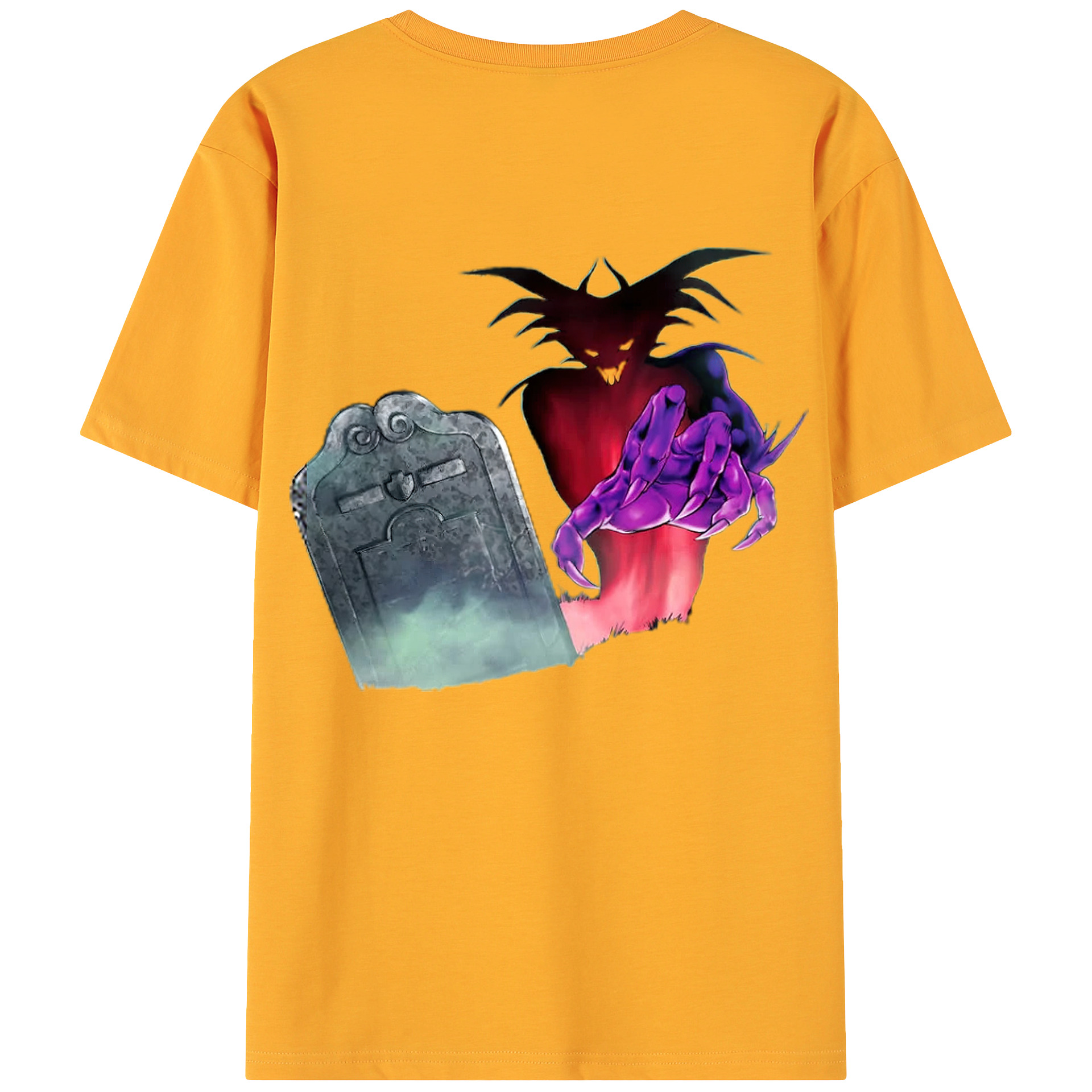 （画像用） 遊☆戯☆王 Yu-Gi-Oh! 綿100％ メンズ半袖Tシャツ（バックプリント） 通気性