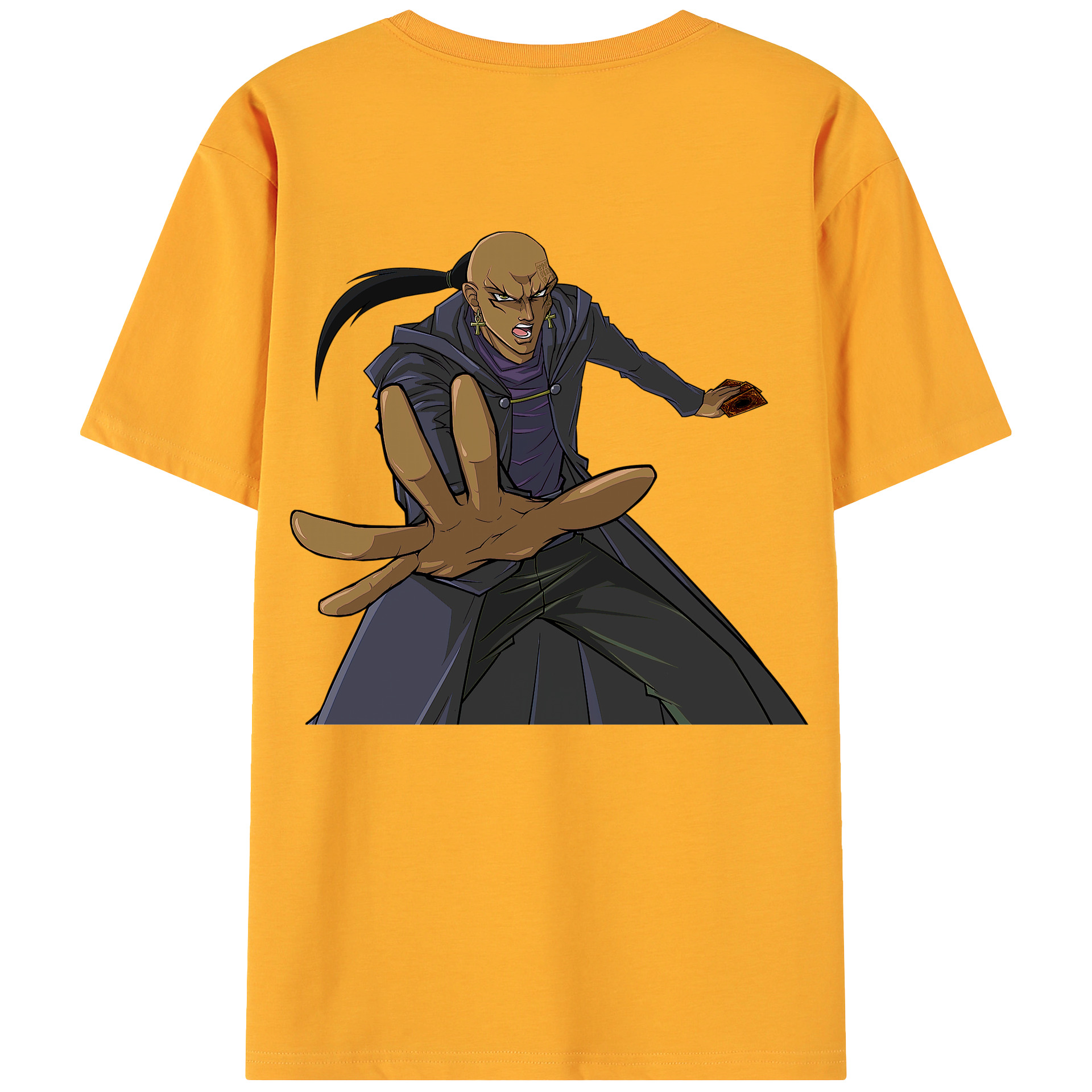 （画像用） 遊☆戯☆王 Yu-Gi-Oh! 綿100％ メンズ半袖Tシャツ（バックプリント） 通気性