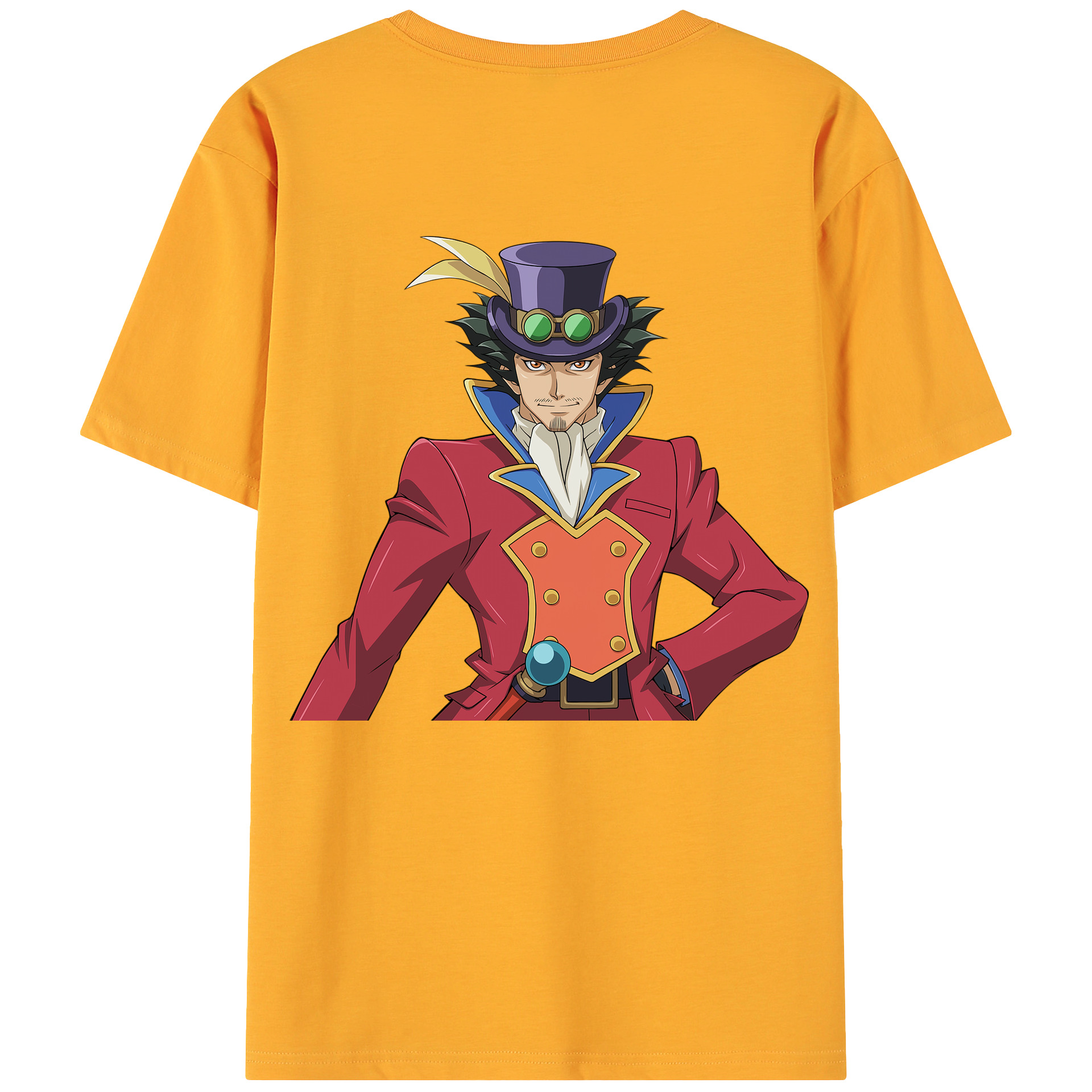 （画像用） 遊☆戯☆王 Yu-Gi-Oh! 綿100％ メンズ半袖Tシャツ（バックプリント） 通気性