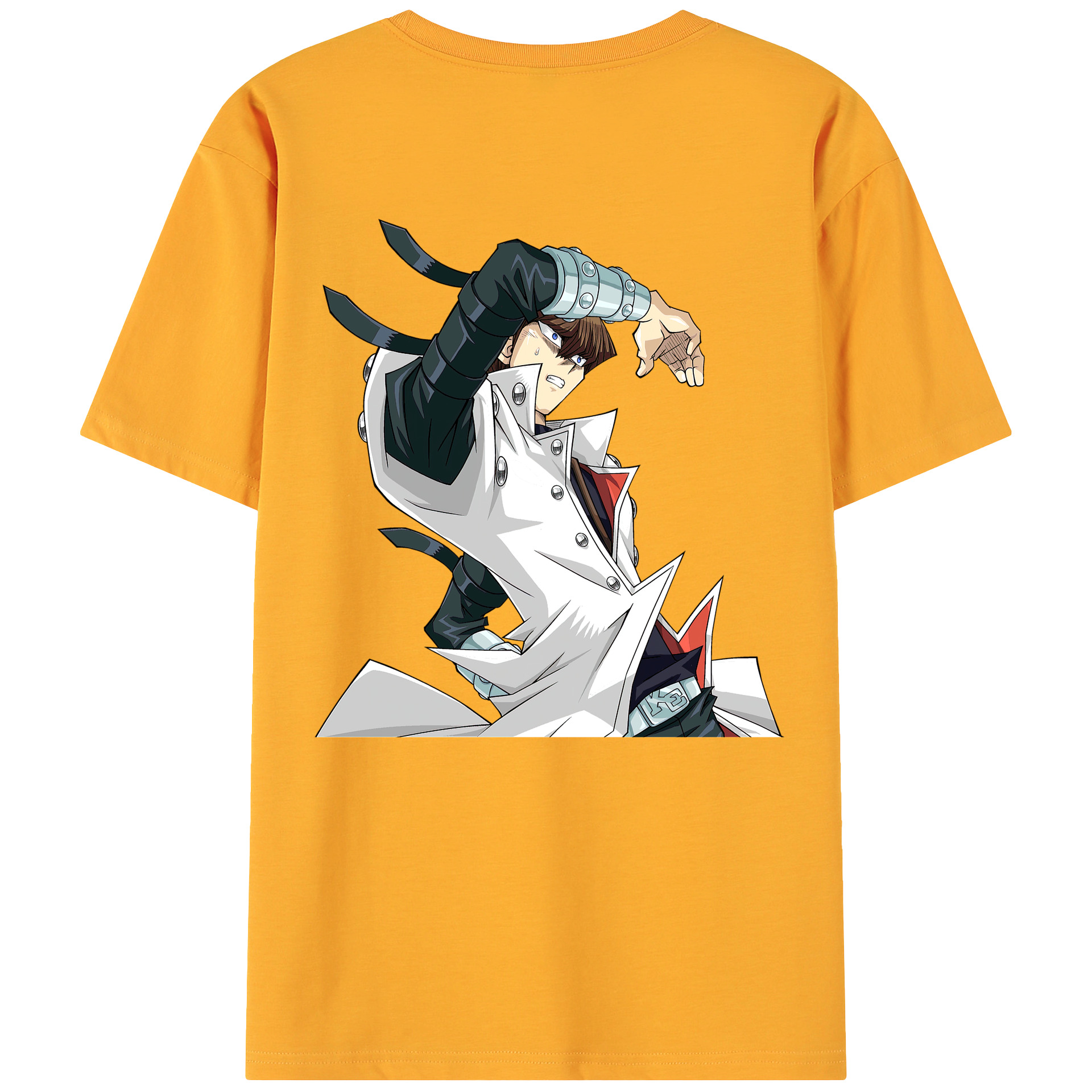 （画像用） 遊☆戯☆王 Yu-Gi-Oh! 綿100％ メンズ半袖Tシャツ（バックプリント） 通気性