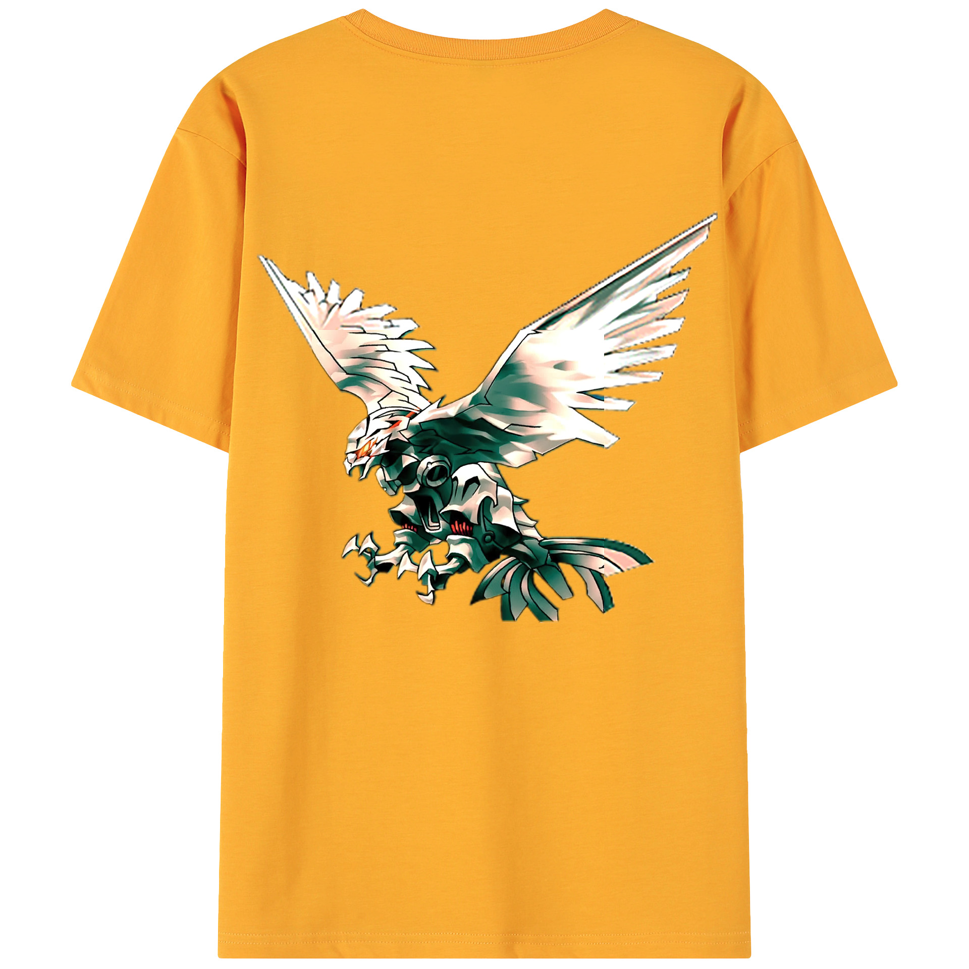 （画像用） 遊☆戯☆王 Yu-Gi-Oh! 綿100％ メンズ半袖Tシャツ（バックプリント） 通気性