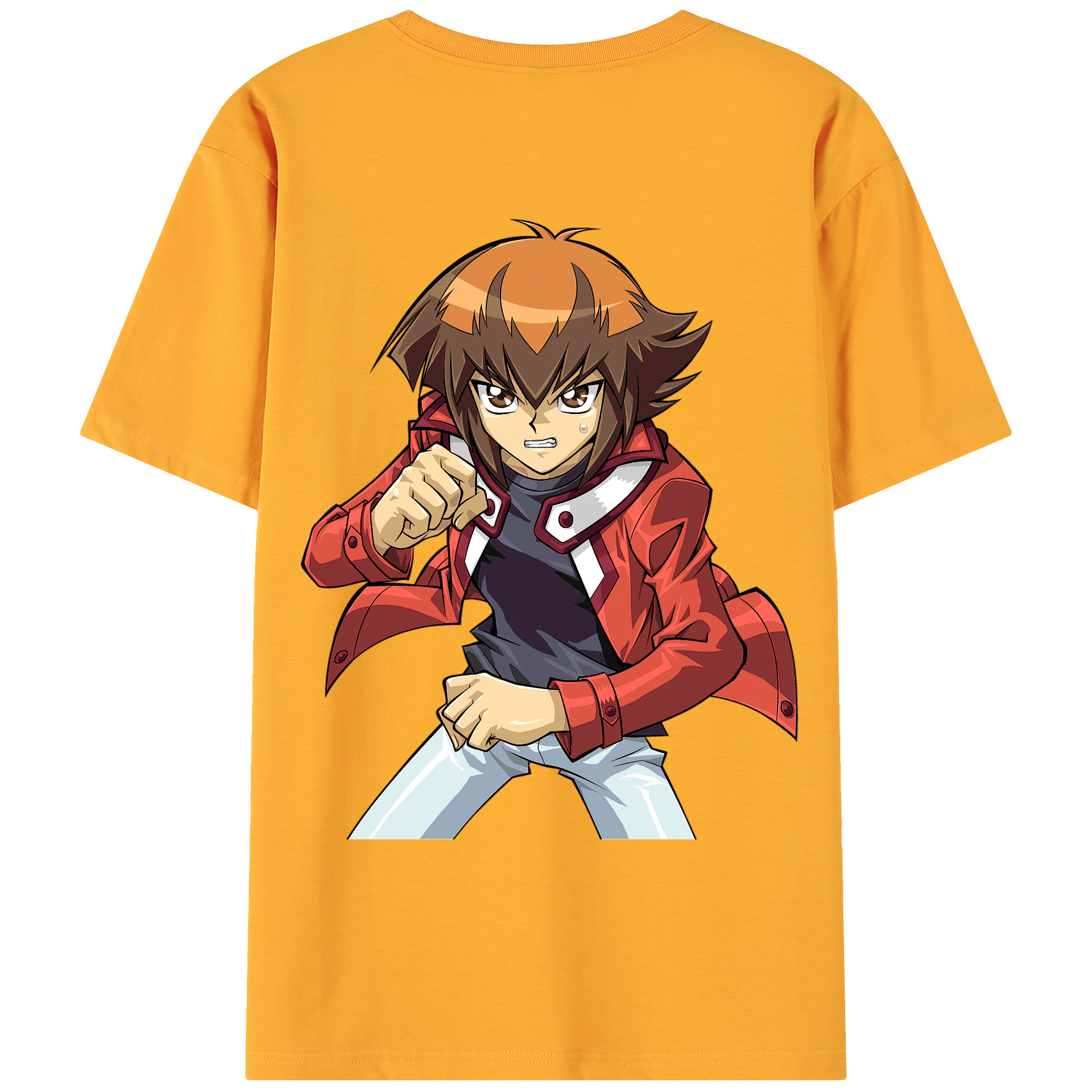 （画像用） 遊☆戯☆王 Yu-Gi-Oh! 綿100％ メンズ半袖Tシャツ（バックプリント） 通気性