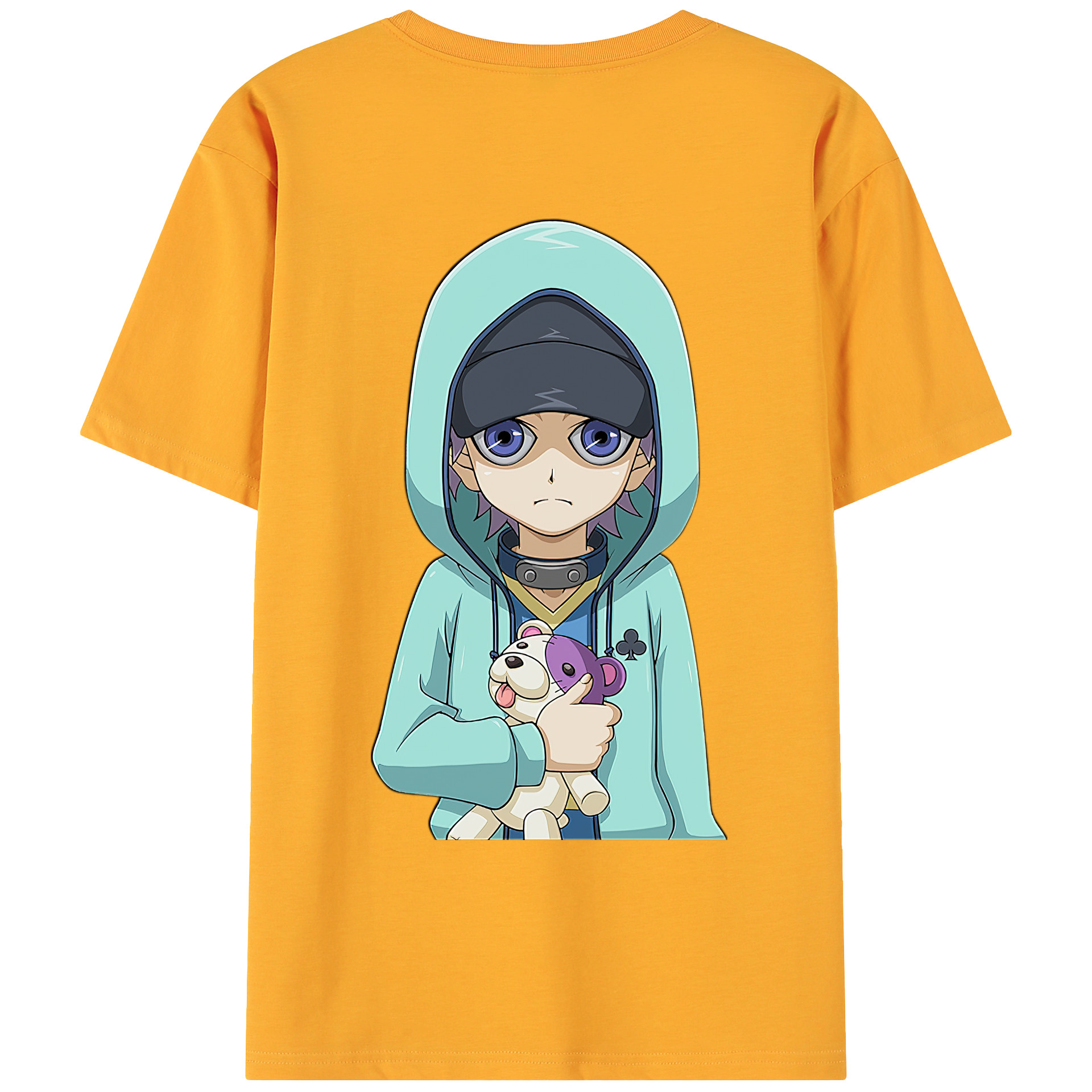 （画像用） 遊☆戯☆王 Yu-Gi-Oh! 綿100％ メンズ半袖Tシャツ（バックプリント） 通気性