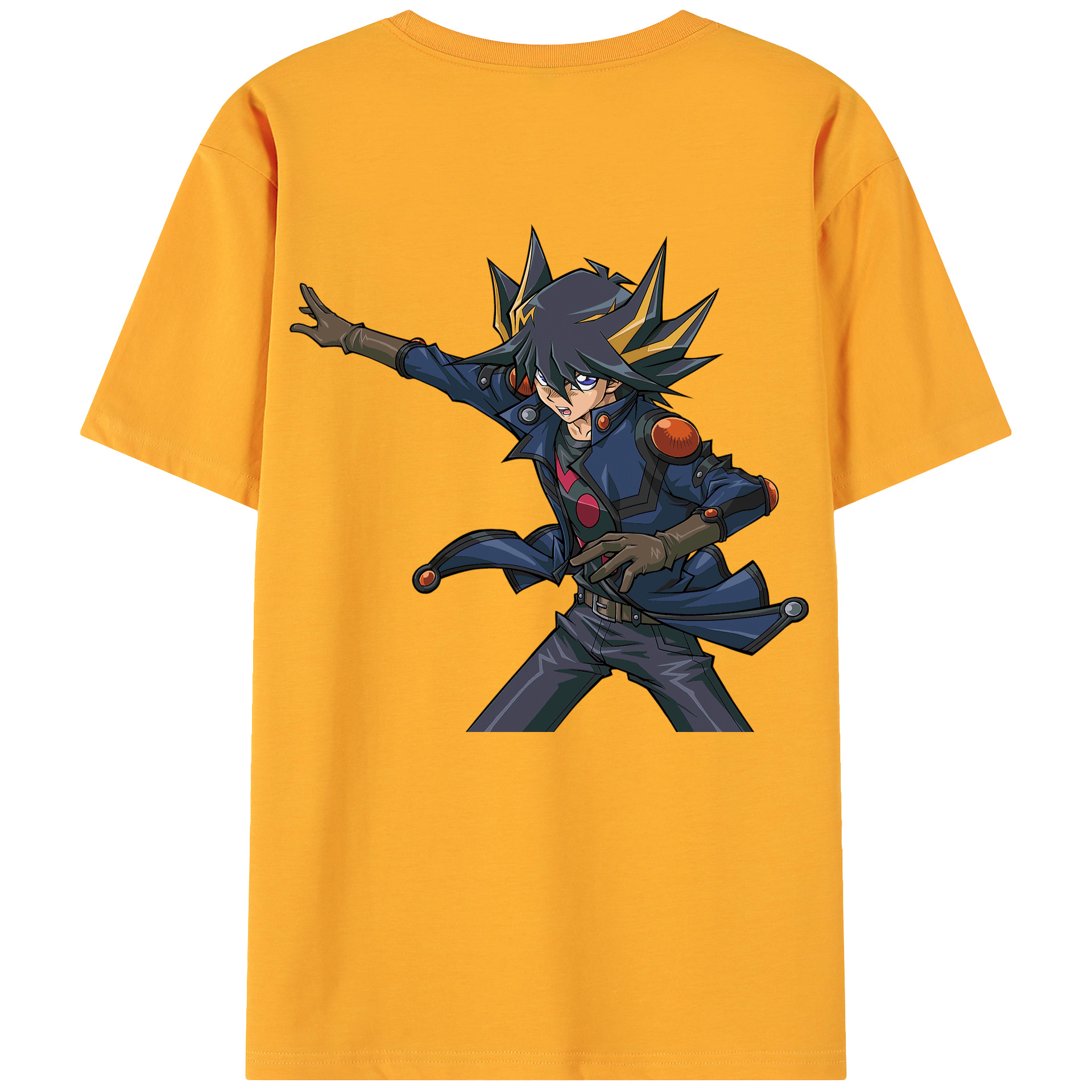 （画像用） 遊☆戯☆王 Yu-Gi-Oh! 綿100％ メンズ半袖Tシャツ（バックプリント） 通気性