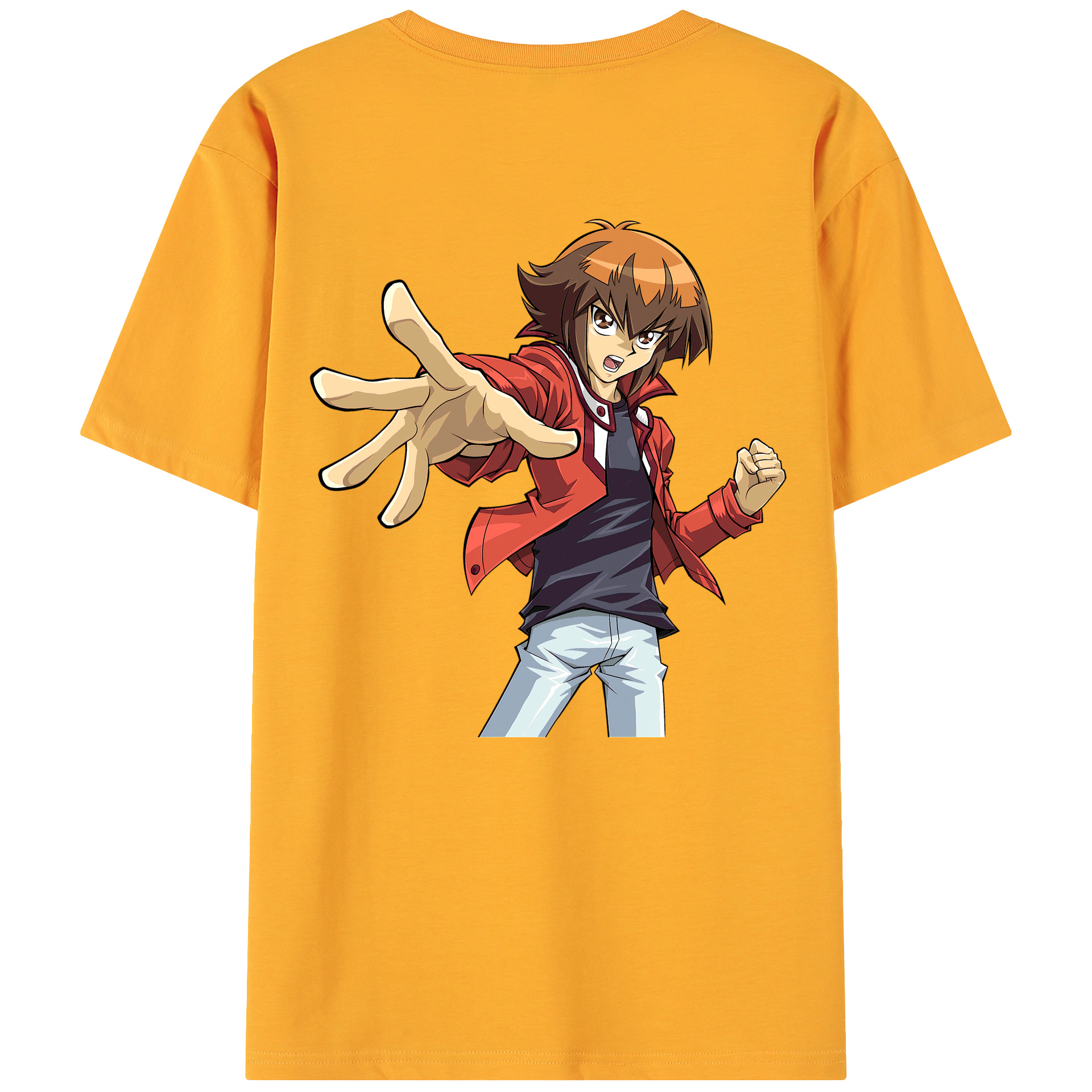 （画像用） 遊☆戯☆王 Yu-Gi-Oh! 綿100％ メンズ半袖Tシャツ（バックプリント） 通気性