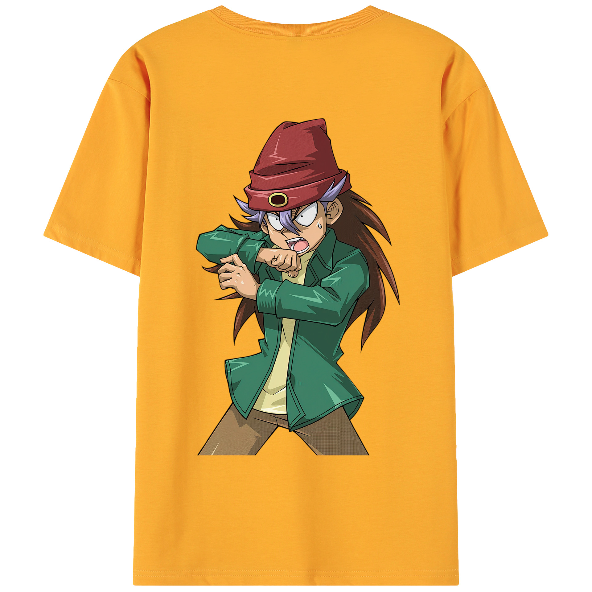 （画像用） 遊☆戯☆王 Yu-Gi-Oh! 綿100％ メンズ半袖Tシャツ（バックプリント） 通気性