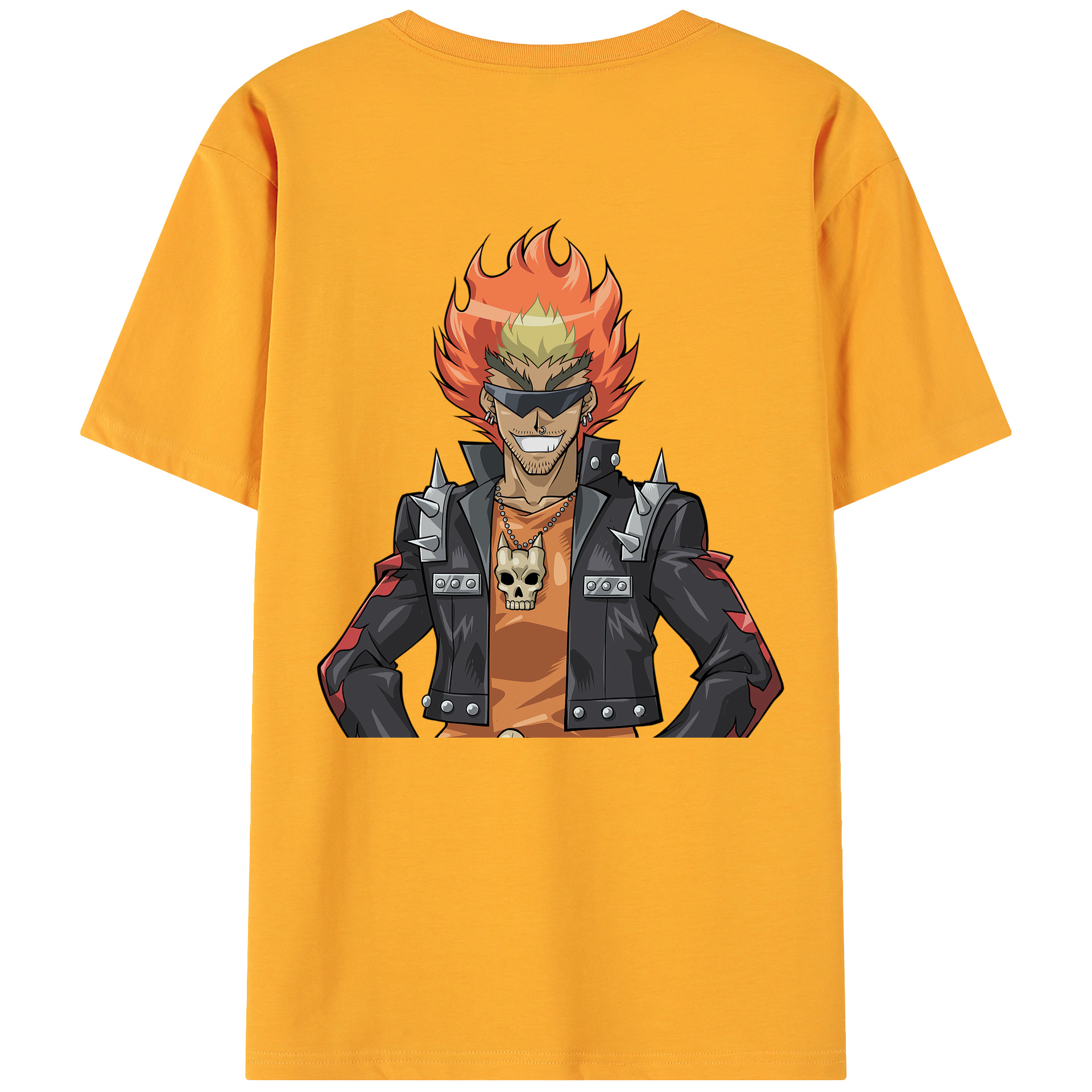 （画像用） 遊☆戯☆王 Yu-Gi-Oh! 綿100％ メンズ半袖Tシャツ（バックプリント） 通気性