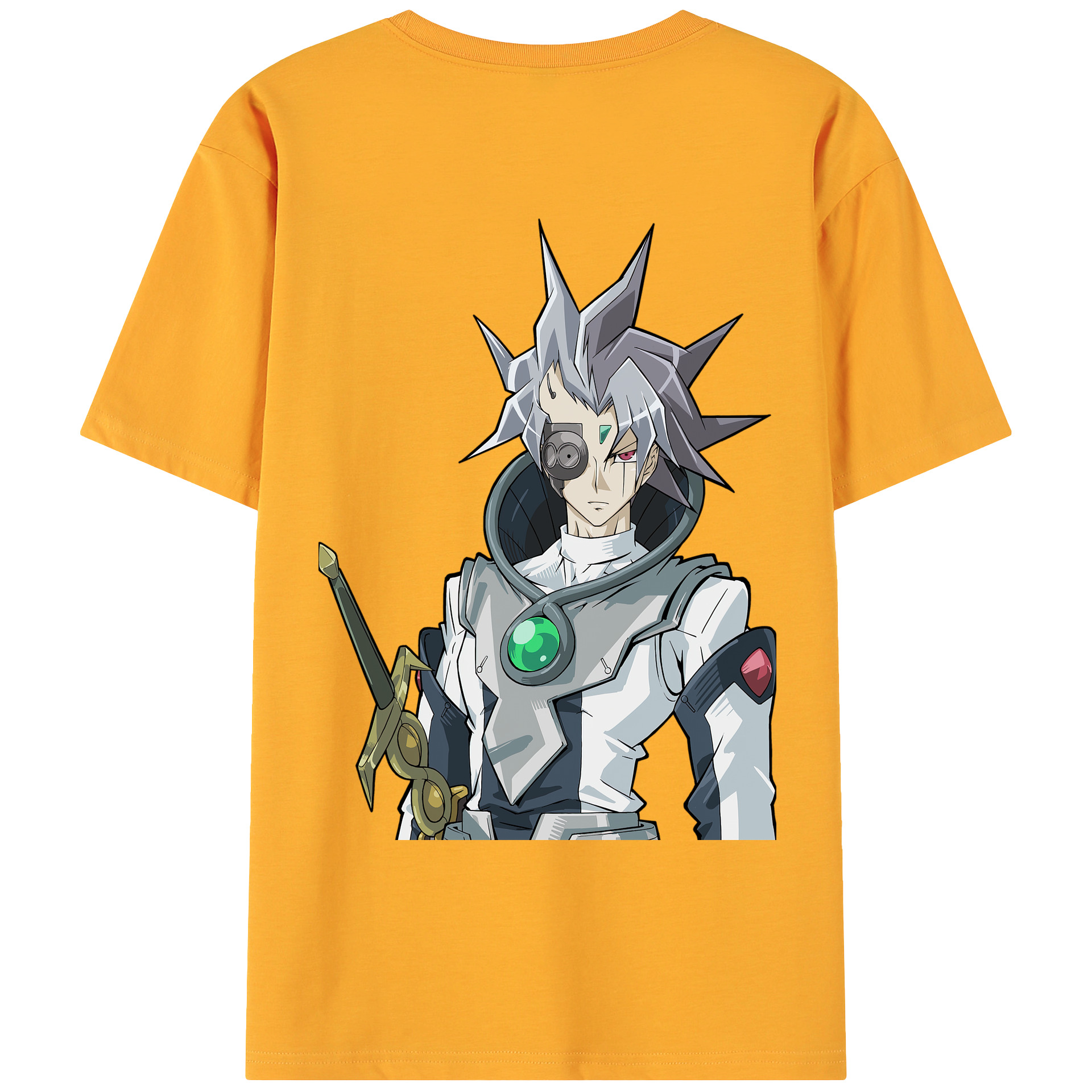 （画像用） 遊☆戯☆王 Yu-Gi-Oh! 綿100％ メンズ半袖Tシャツ（バックプリント） 通気性
