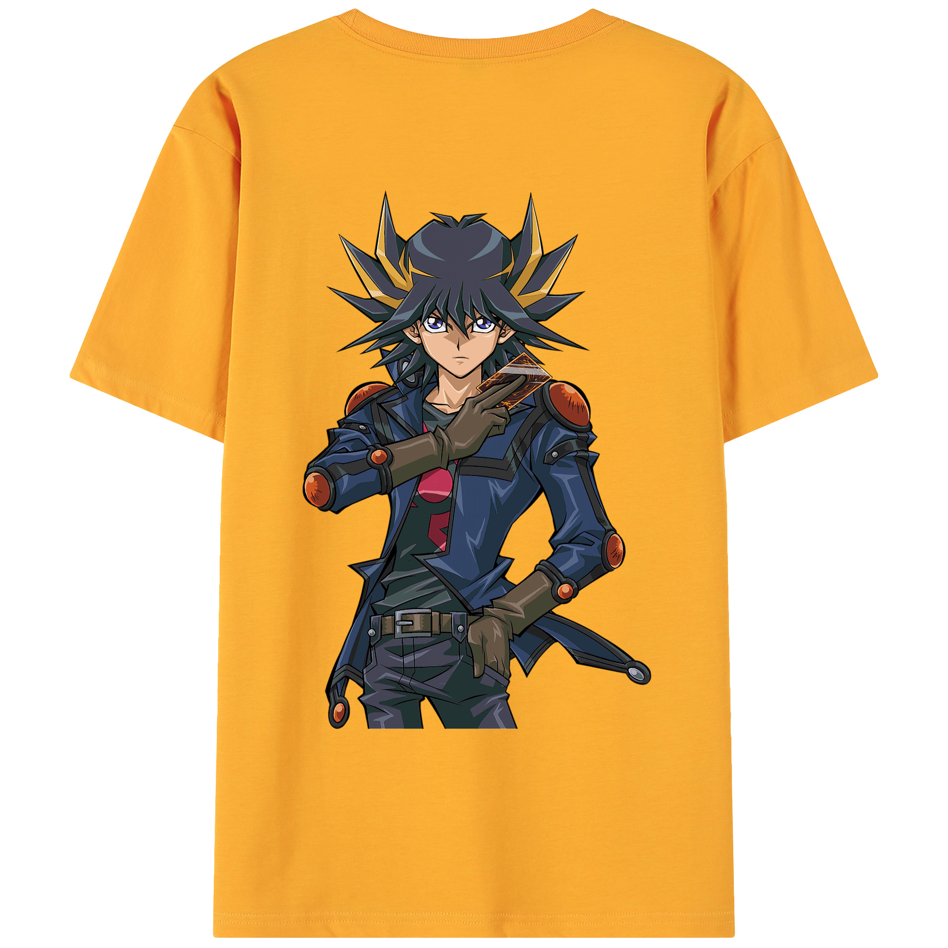 （画像用） 遊☆戯☆王 Yu-Gi-Oh! 綿100％ メンズ半袖Tシャツ（バックプリント） 通気性