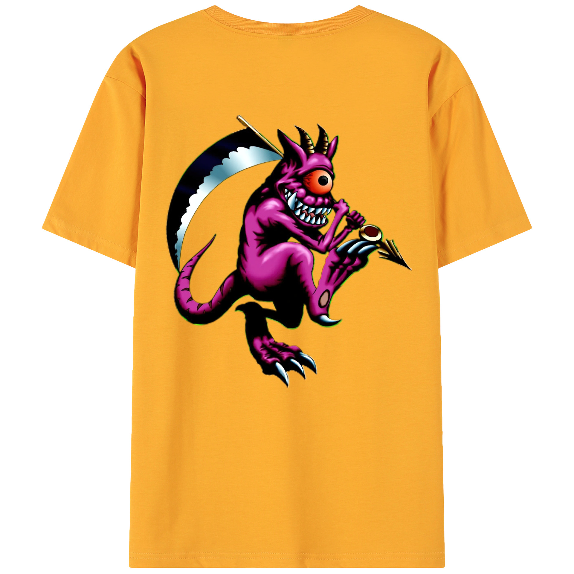 （画像用） 遊☆戯☆王 Yu-Gi-Oh! 綿100％ メンズ半袖Tシャツ（バックプリント） 通気性