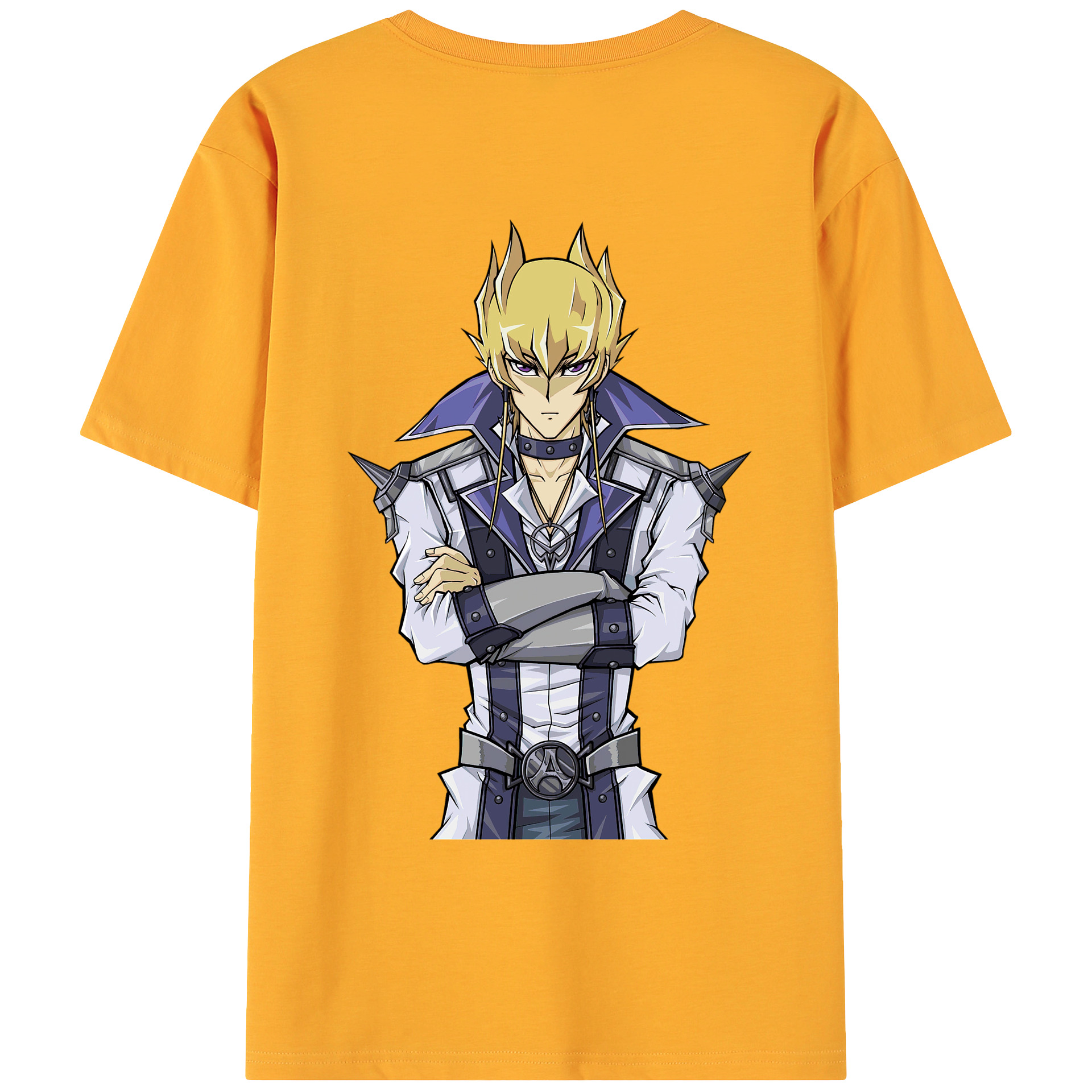 （画像用） 遊☆戯☆王 Yu-Gi-Oh! 綿100％ メンズ半袖Tシャツ（バックプリント） 通気性