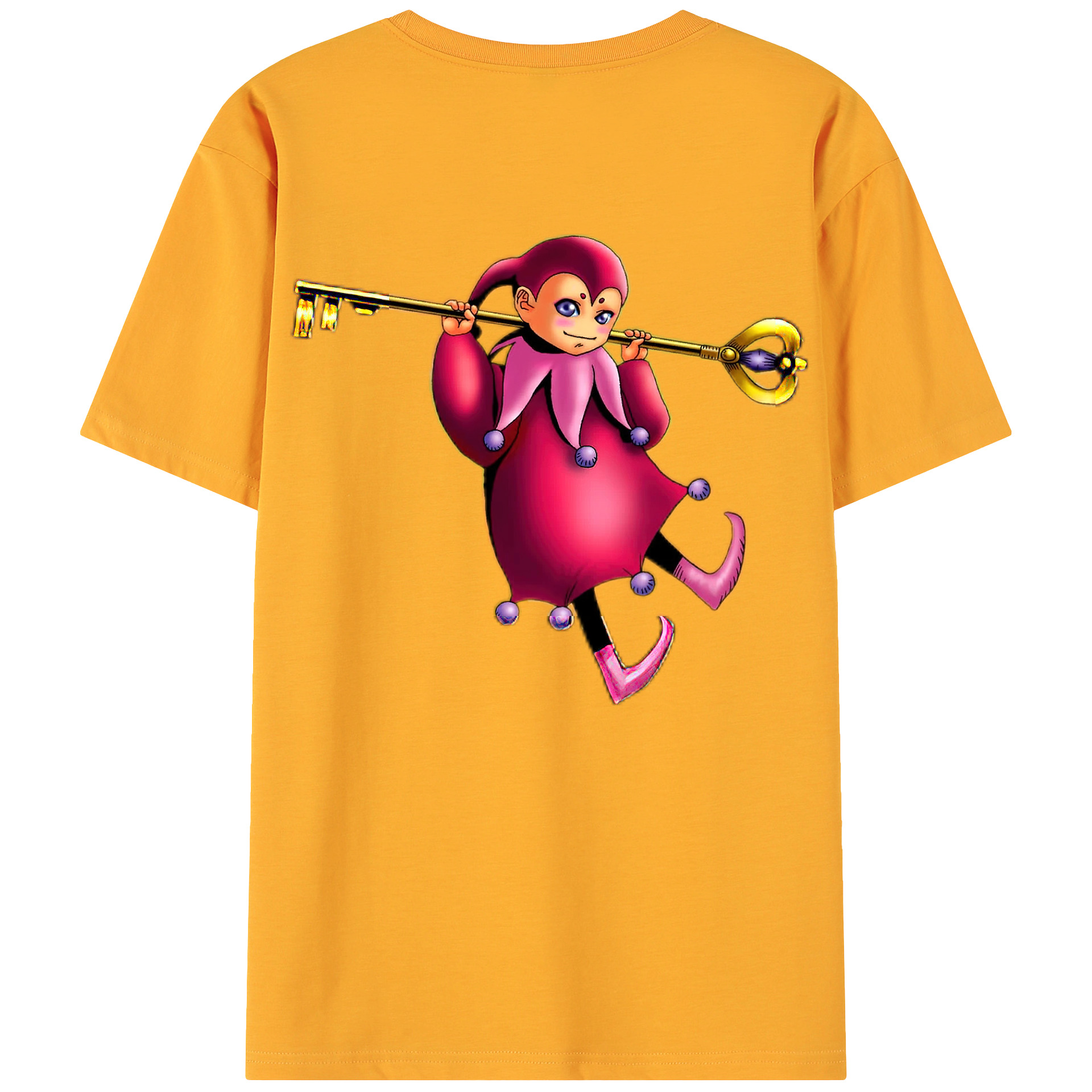 （画像用） 遊☆戯☆王 Yu-Gi-Oh! 綿100％ メンズ半袖Tシャツ（バックプリント） 通気性
