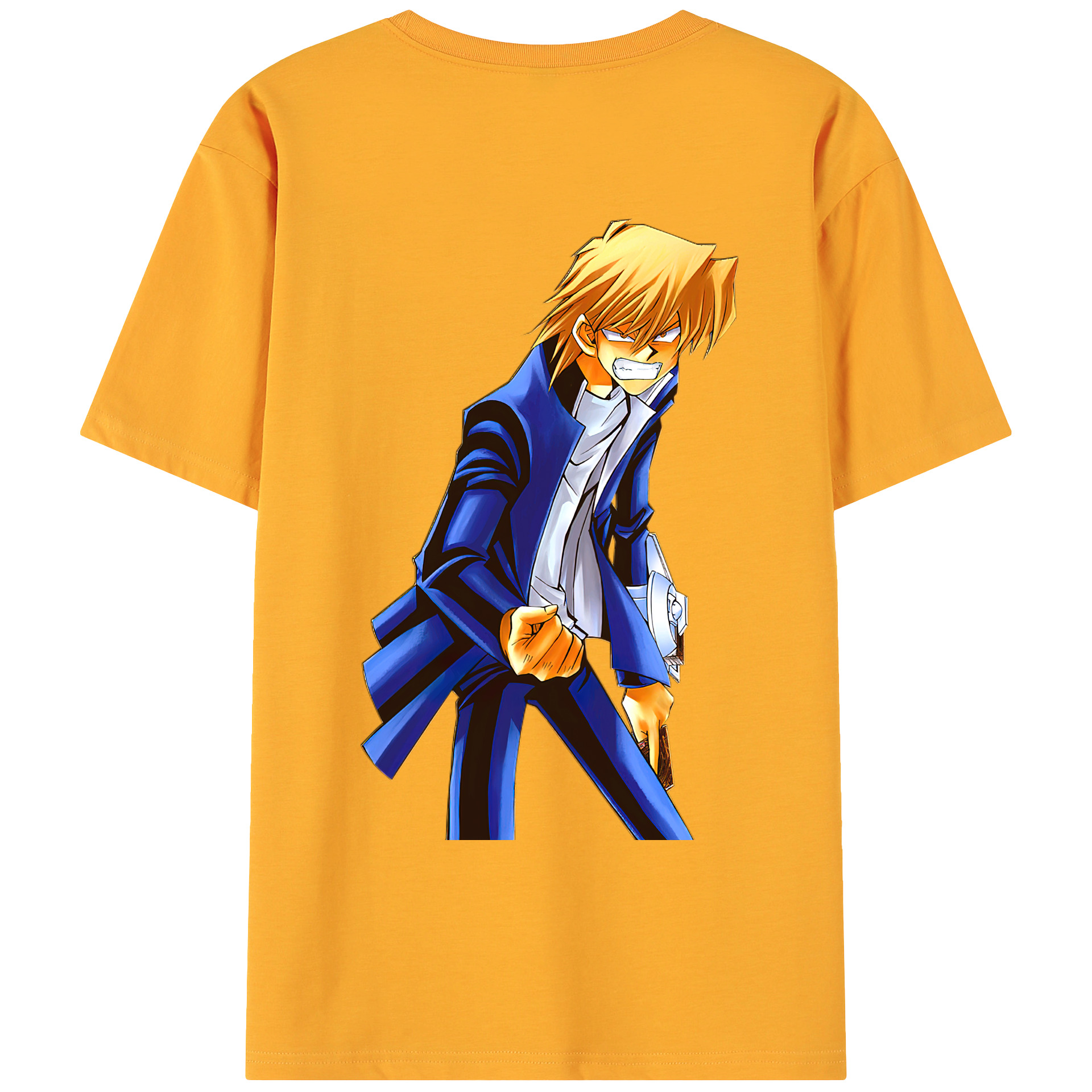 （画像用） 遊☆戯☆王 Yu-Gi-Oh! 綿100％ メンズ半袖Tシャツ（バックプリント） 通気性