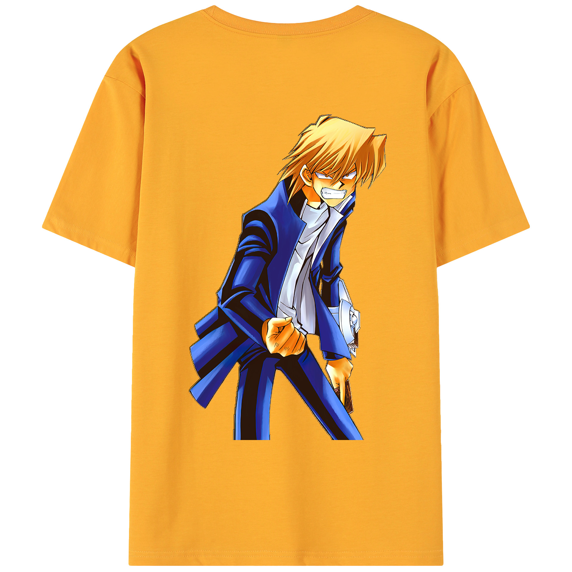 （画像用） 遊☆戯☆王 Yu-Gi-Oh! 綿100％ メンズ半袖Tシャツ（バックプリント） 通気性