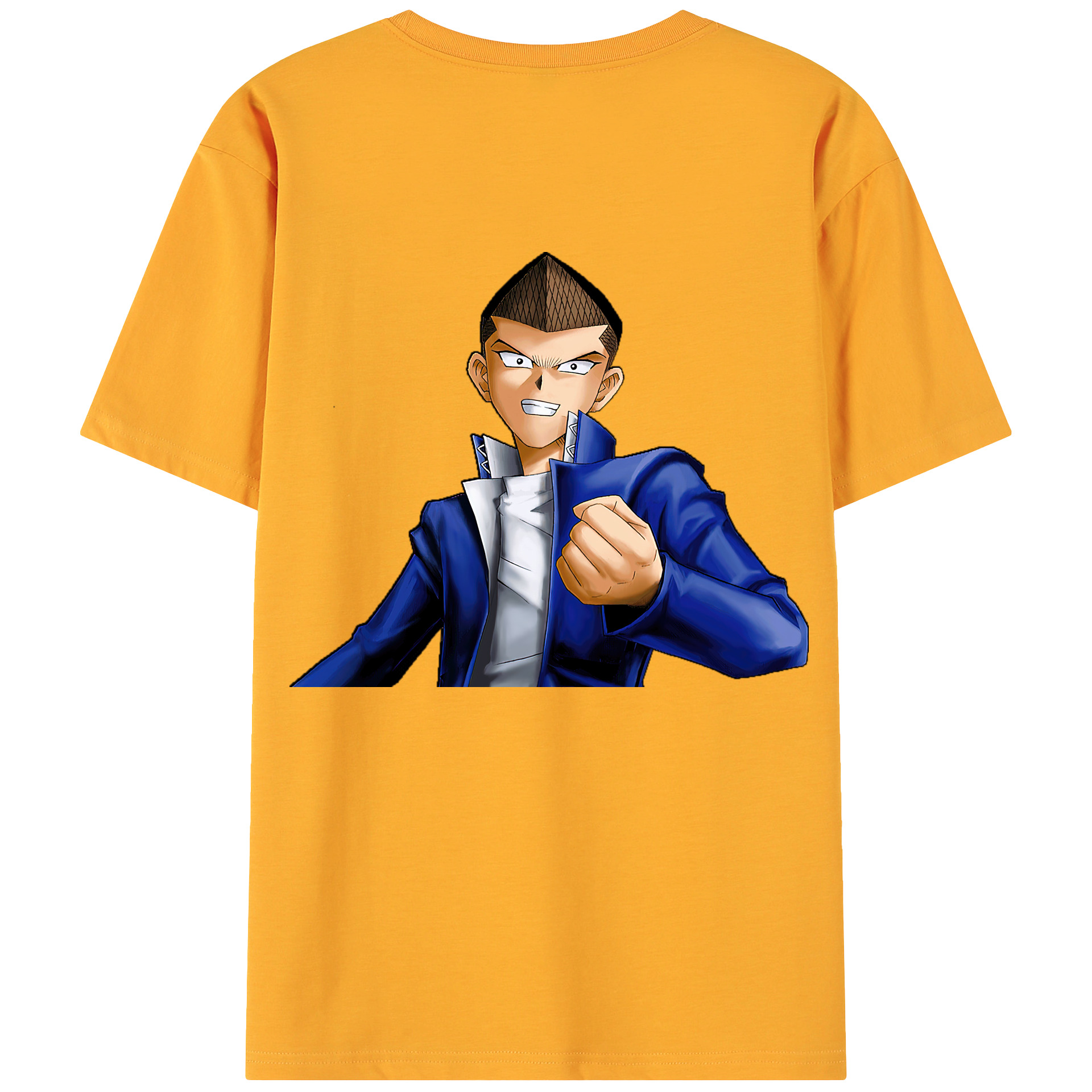 （画像用） 遊☆戯☆王 Yu-Gi-Oh! 綿100％ メンズ半袖Tシャツ（バックプリント） 通気性
