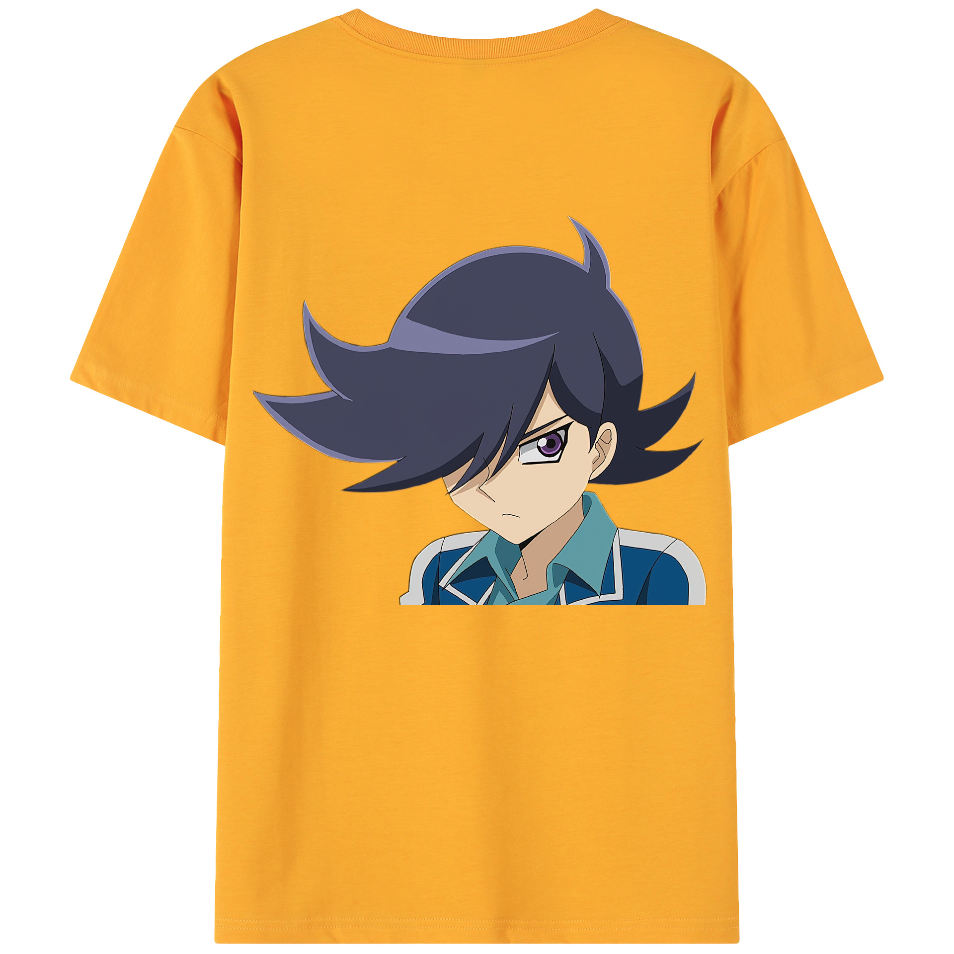 （画像用） 遊☆戯☆王 Yu-Gi-Oh! 綿100％ メンズ半袖Tシャツ（バックプリント） 通気性