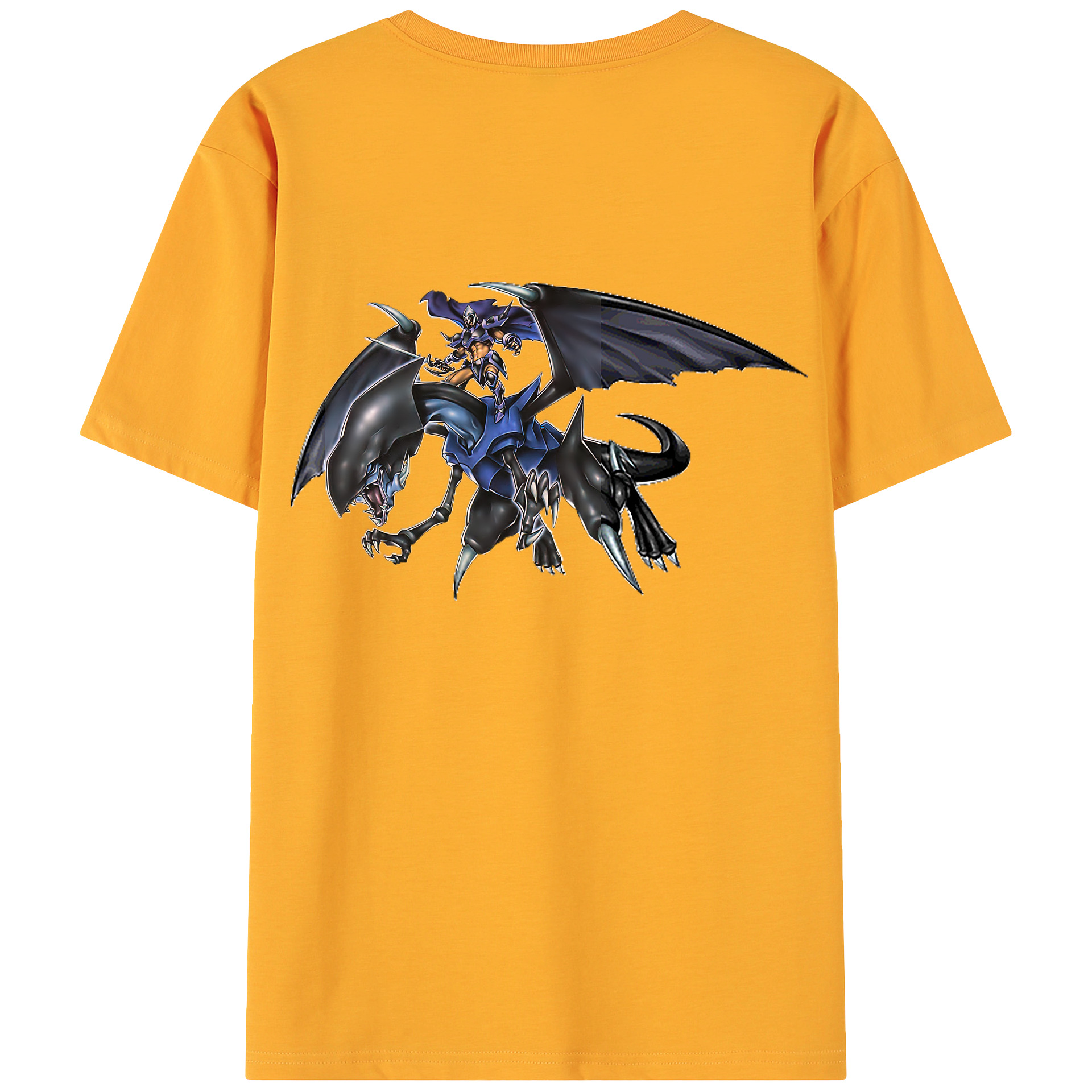 （画像用） 遊☆戯☆王 Yu-Gi-Oh! 綿100％ メンズ半袖Tシャツ（バックプリント） 通気性
