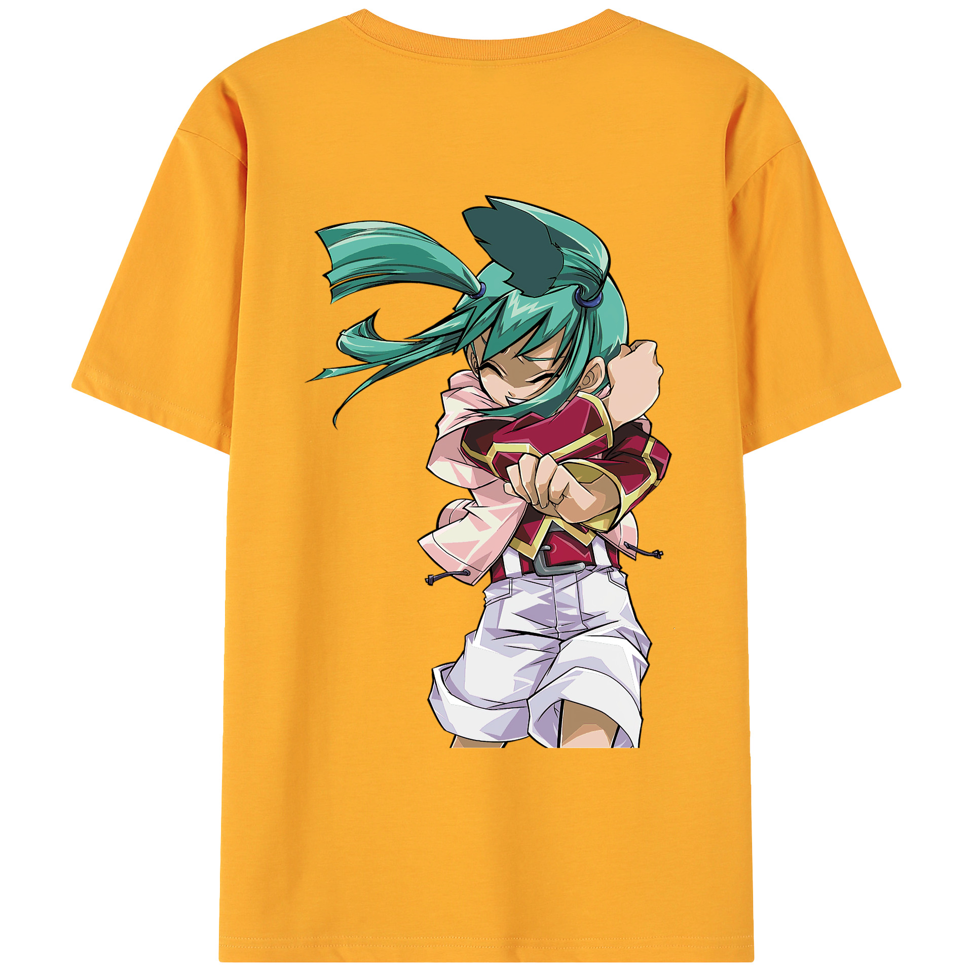 （画像用） 遊☆戯☆王 Yu-Gi-Oh! 綿100％ メンズ半袖Tシャツ（バックプリント） 通気性