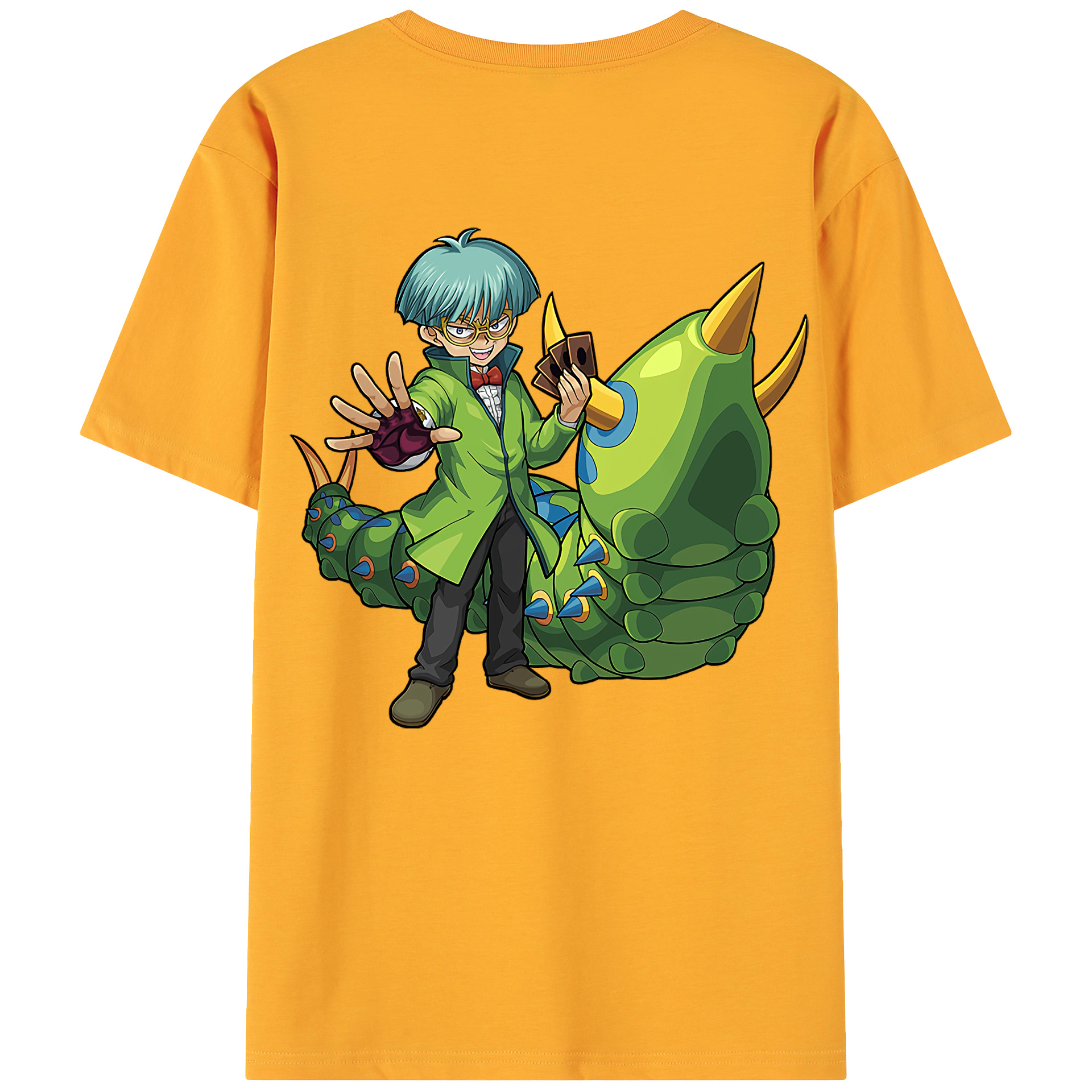 （画像用） 遊☆戯☆王 Yu-Gi-Oh! 綿100％ メンズ半袖Tシャツ（バックプリント） 通気性