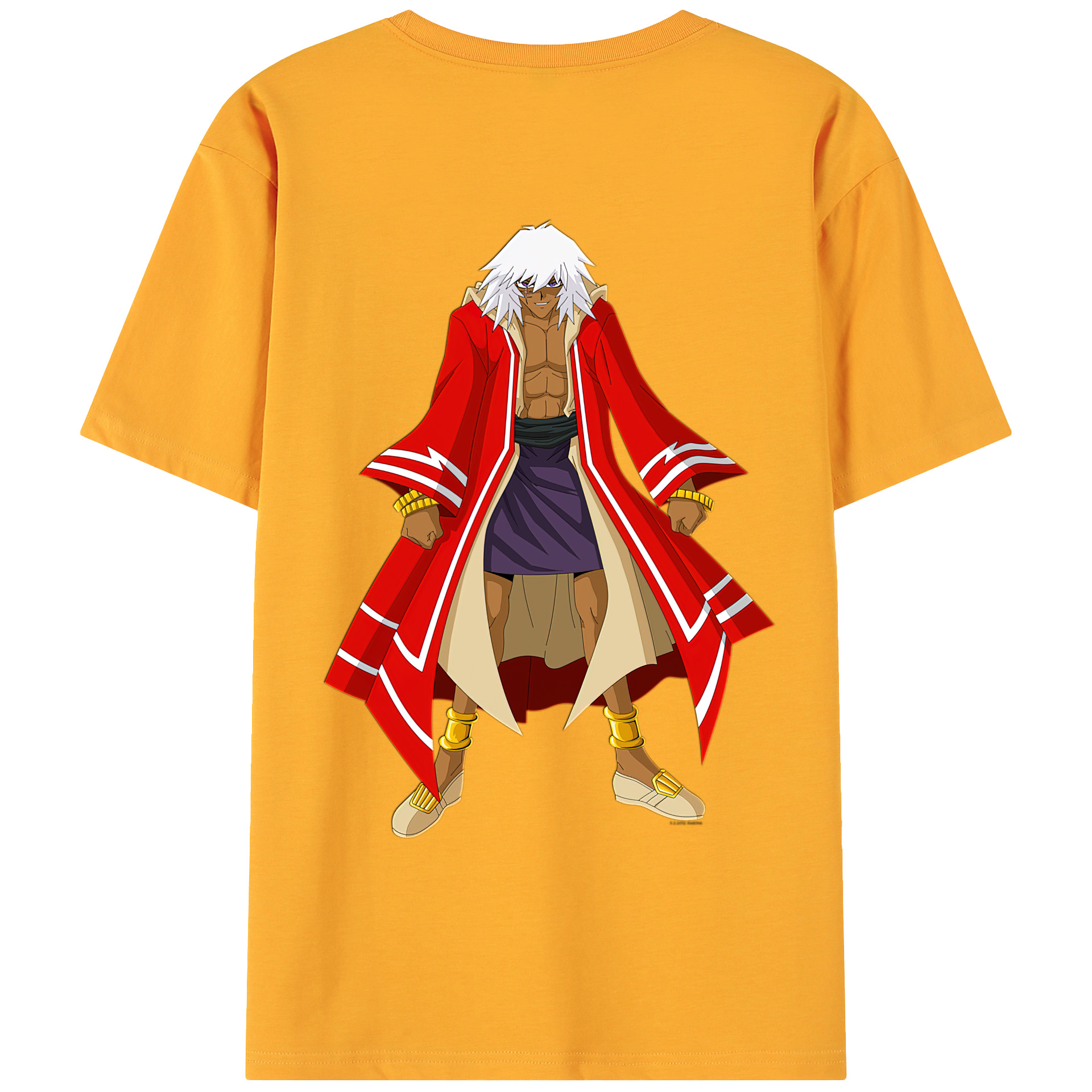 （画像用） 遊☆戯☆王 Yu-Gi-Oh! 綿100％ メンズ半袖Tシャツ（バックプリント） 通気性