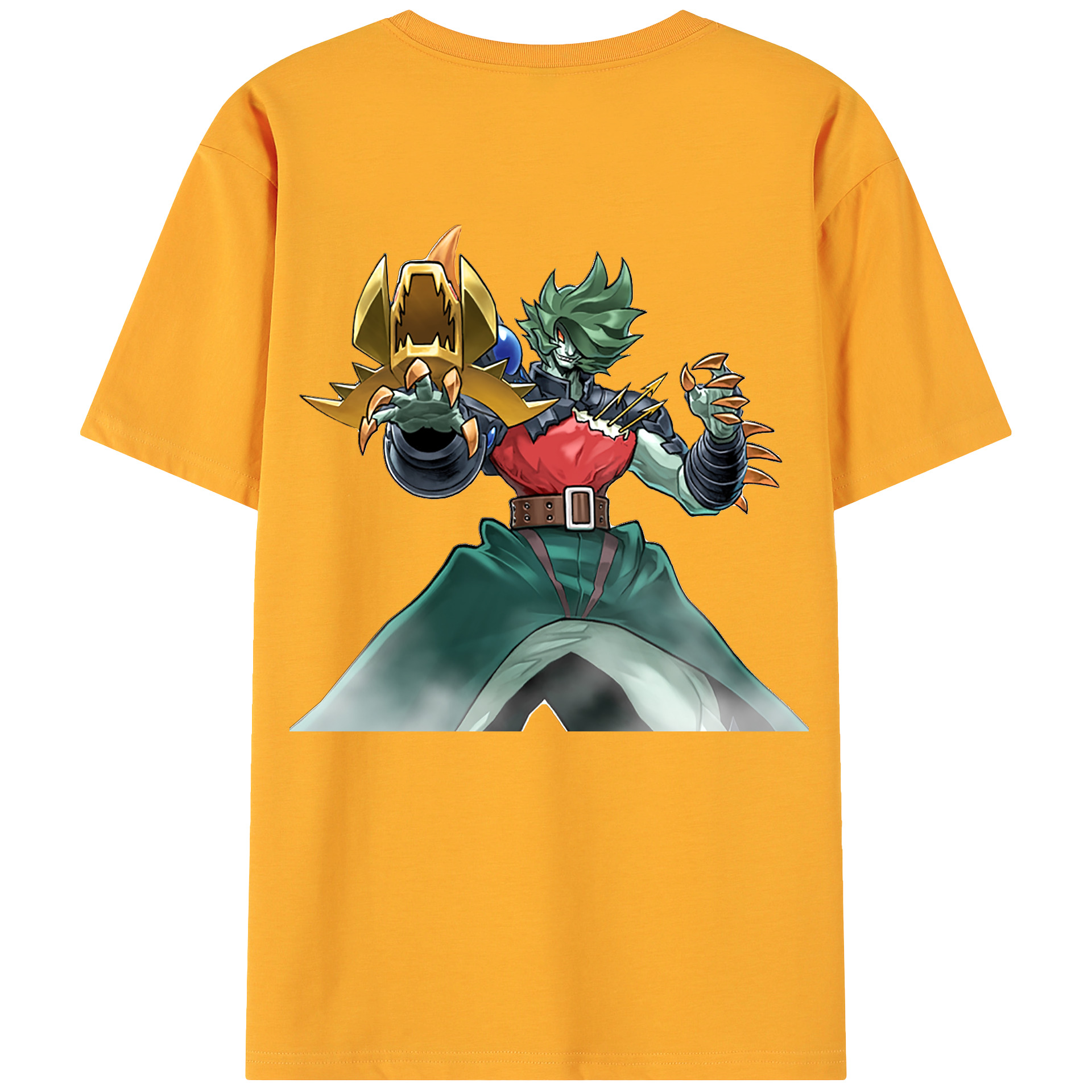 （画像用） 遊☆戯☆王 Yu-Gi-Oh! 綿100％ メンズ半袖Tシャツ（バックプリント） 通気性