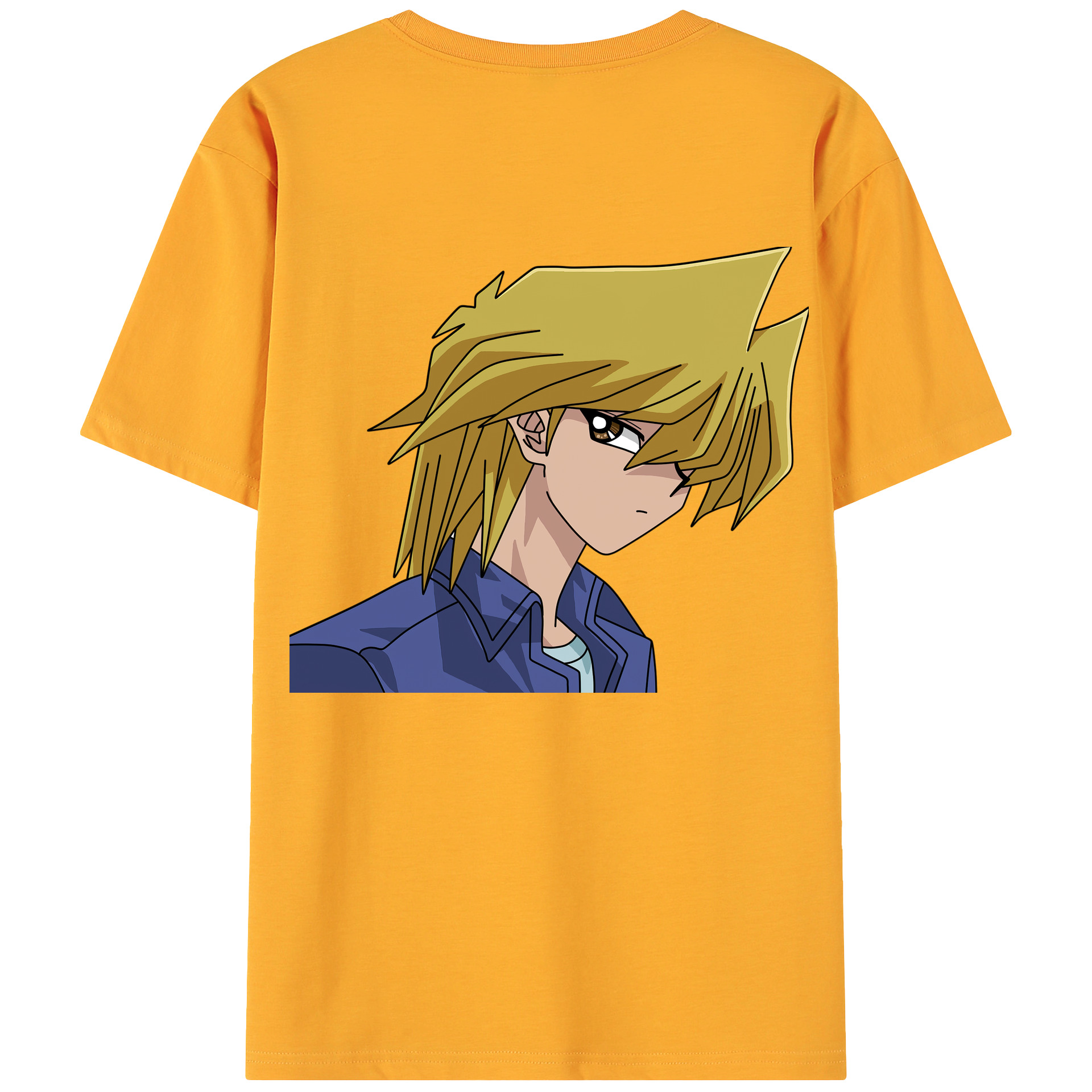 （画像用） 遊☆戯☆王 Yu-Gi-Oh! 綿100％ メンズ半袖Tシャツ（バックプリント） 通気性