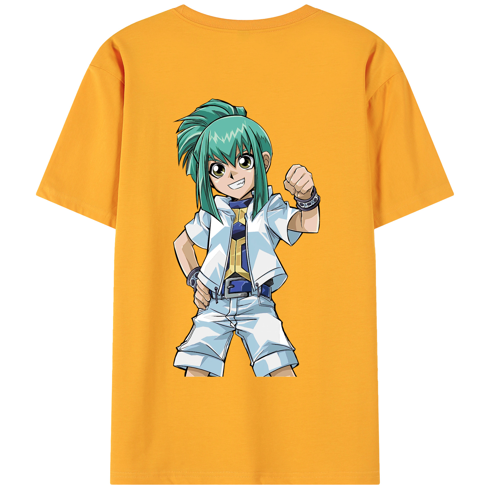 （画像用） 遊☆戯☆王 Yu-Gi-Oh! 綿100％ メンズ半袖Tシャツ（バックプリント） 通気性
