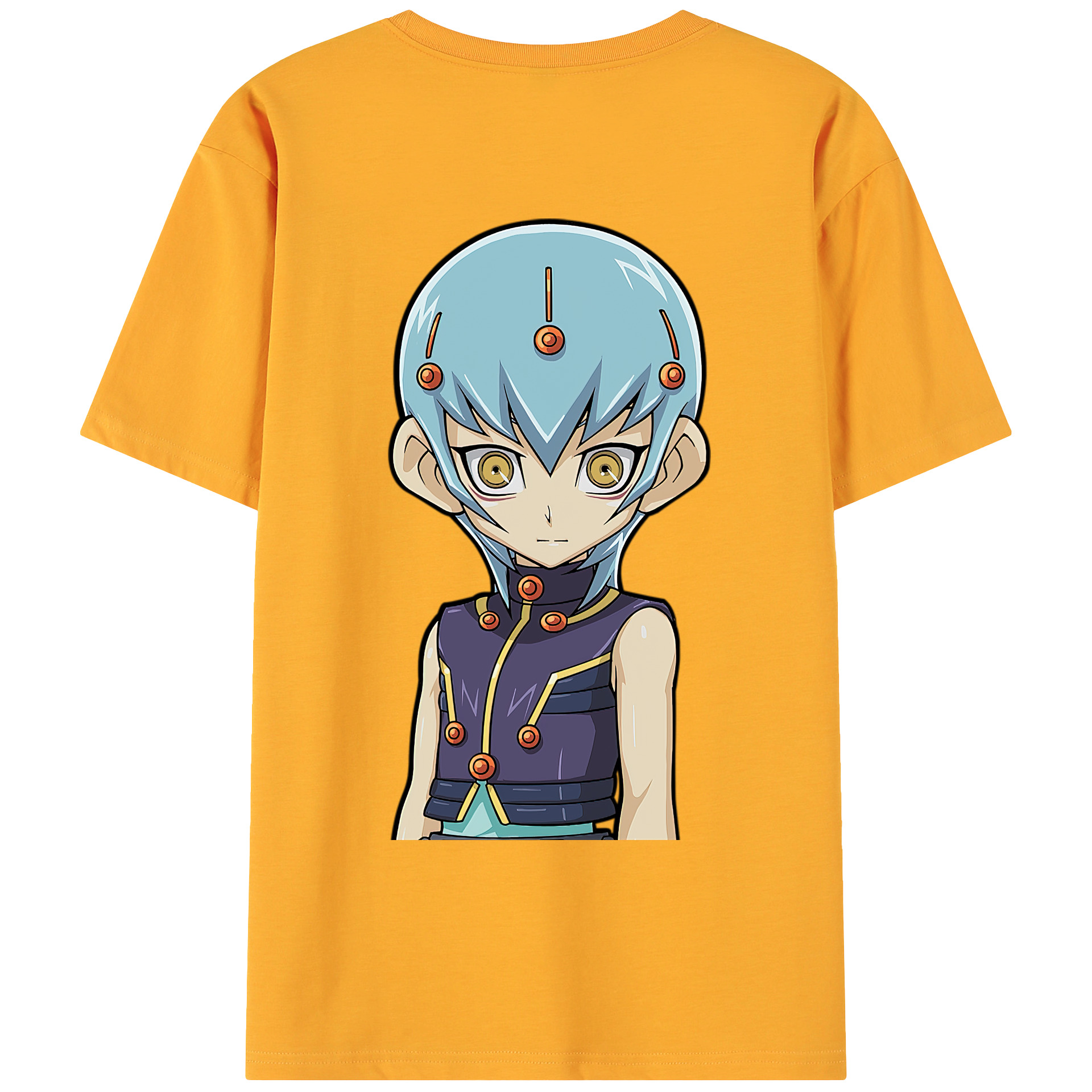 （画像用） 遊☆戯☆王 Yu-Gi-Oh! 綿100％ メンズ半袖Tシャツ（バックプリント） 通気性