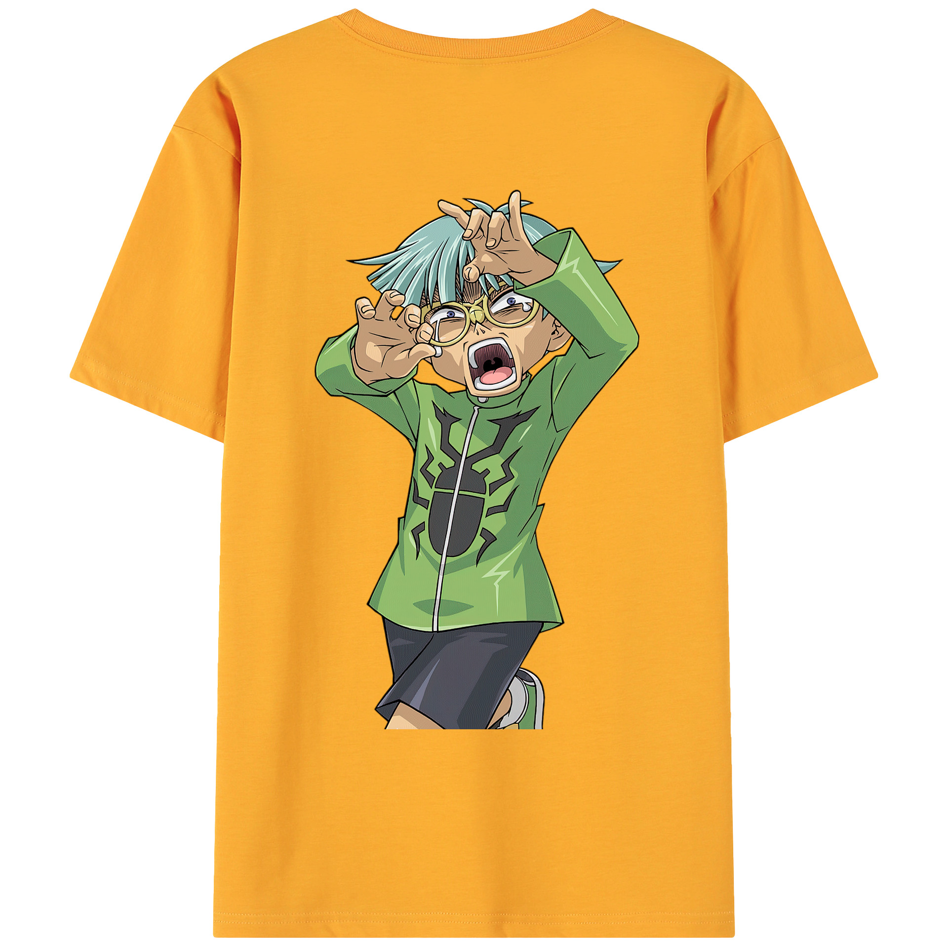 （画像用） 遊☆戯☆王 Yu-Gi-Oh! 綿100％ メンズ半袖Tシャツ（バックプリント） 通気性