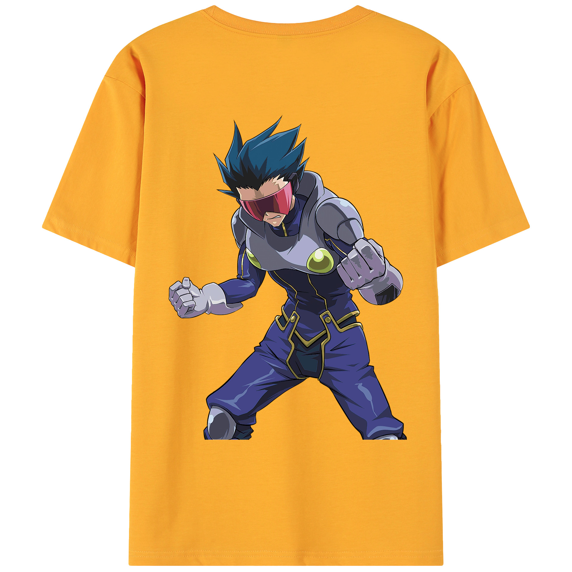 （画像用） 遊☆戯☆王 Yu-Gi-Oh! 綿100％ メンズ半袖Tシャツ（バックプリント） 通気性