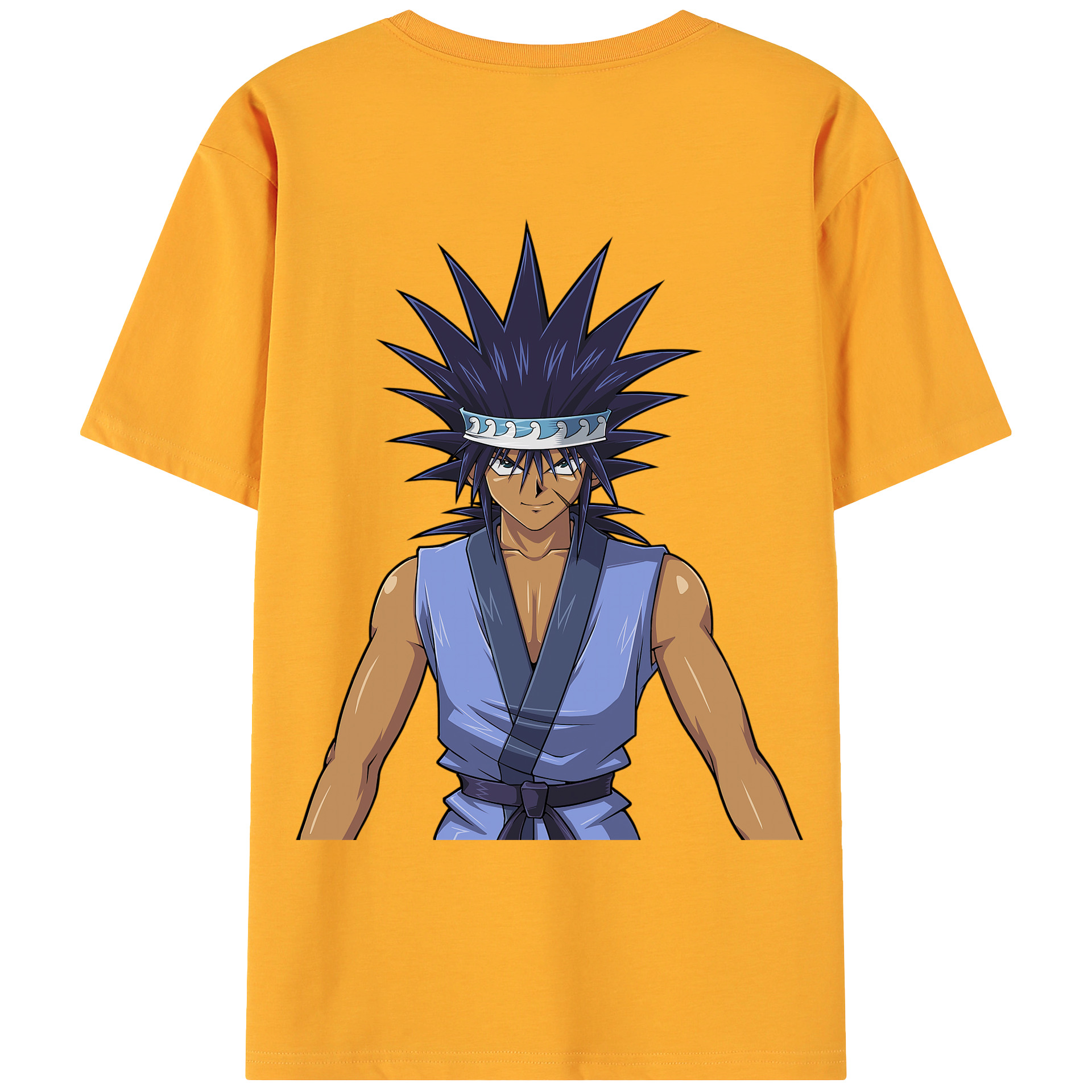 （画像用） 遊☆戯☆王 Yu-Gi-Oh! 綿100％ メンズ半袖Tシャツ（バックプリント） 通気性