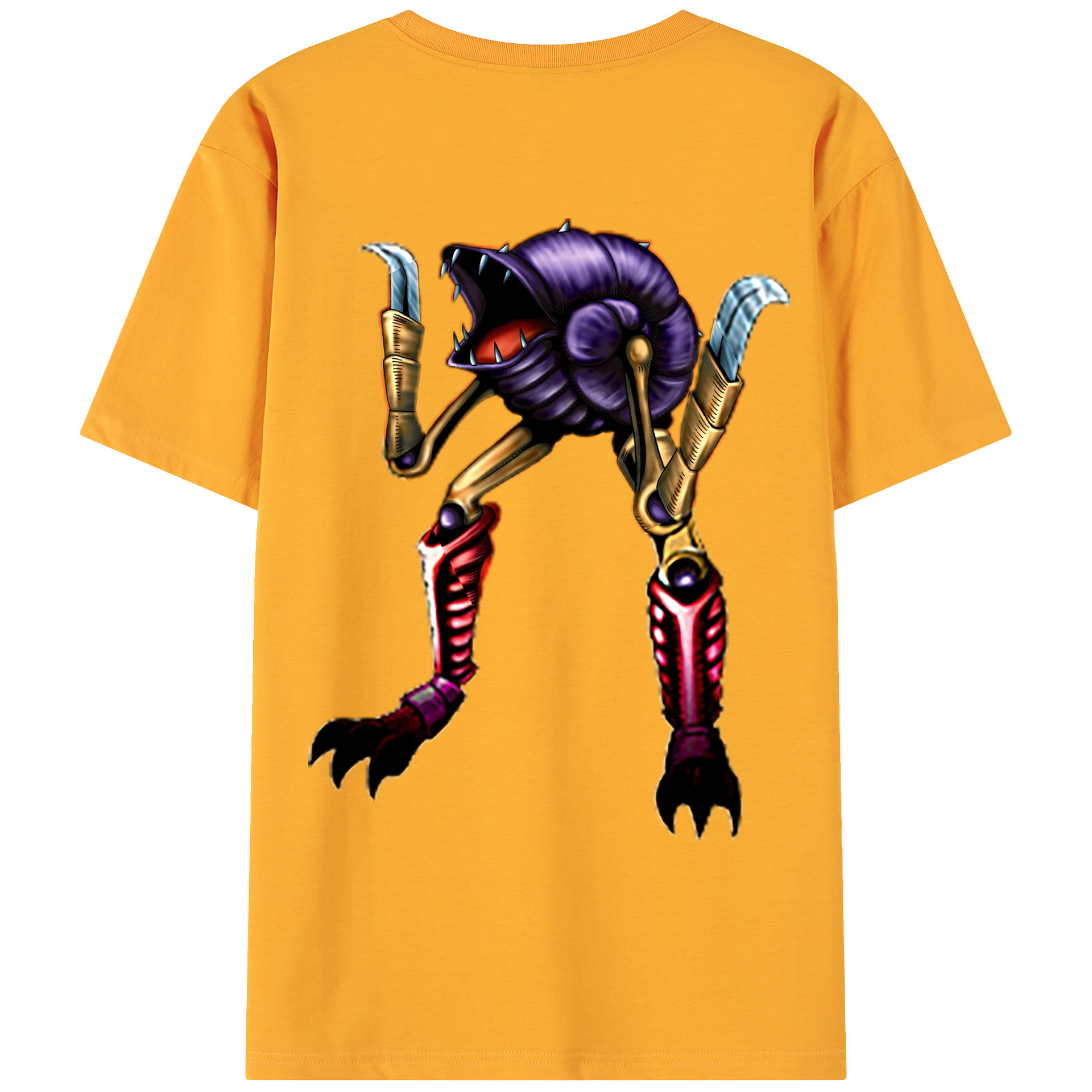 （画像用） 遊☆戯☆王 Yu-Gi-Oh! 綿100％ メンズ半袖Tシャツ（バックプリント） 通気性