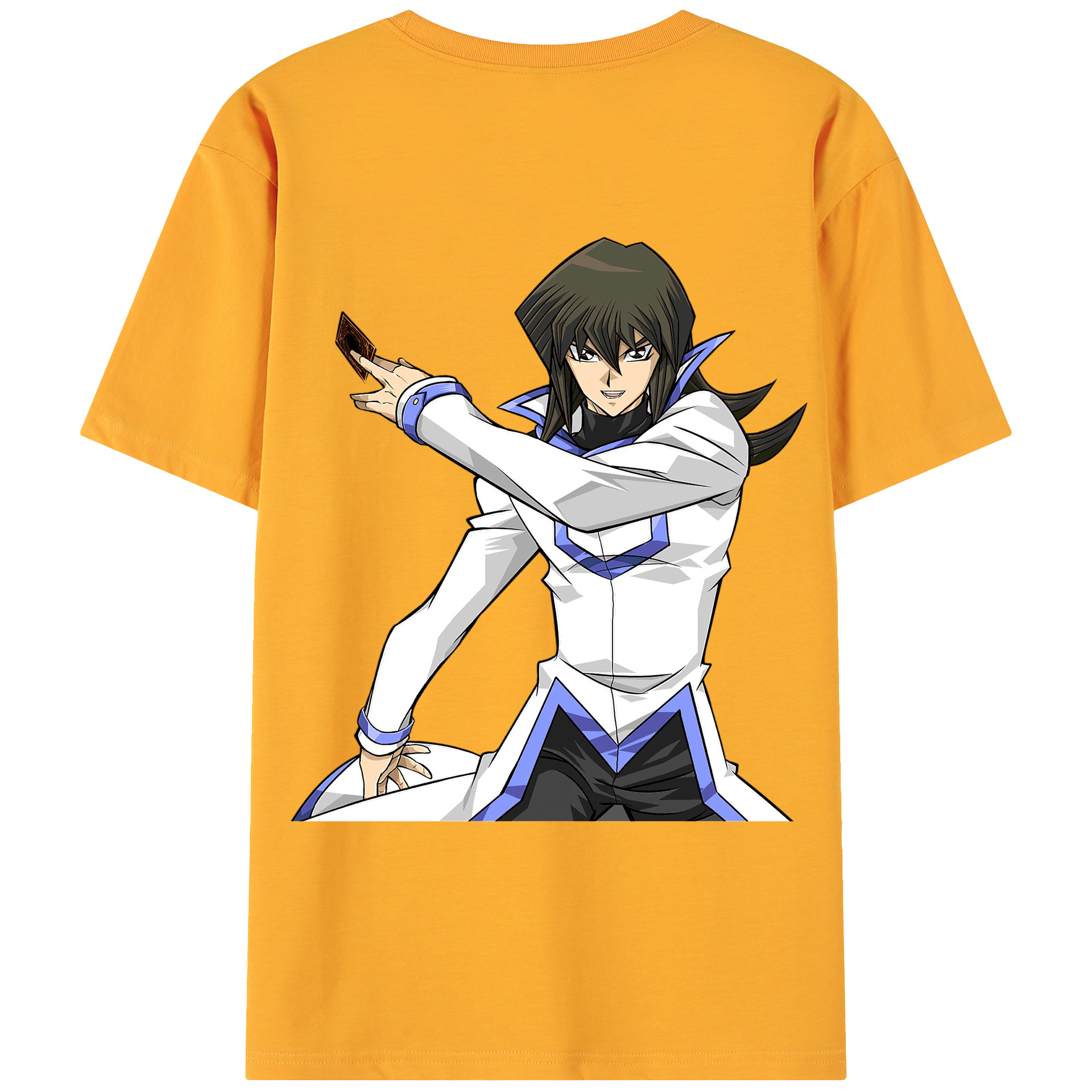 （画像用） 遊☆戯☆王 Yu-Gi-Oh! 綿100％ メンズ半袖Tシャツ（バックプリント） 通気性