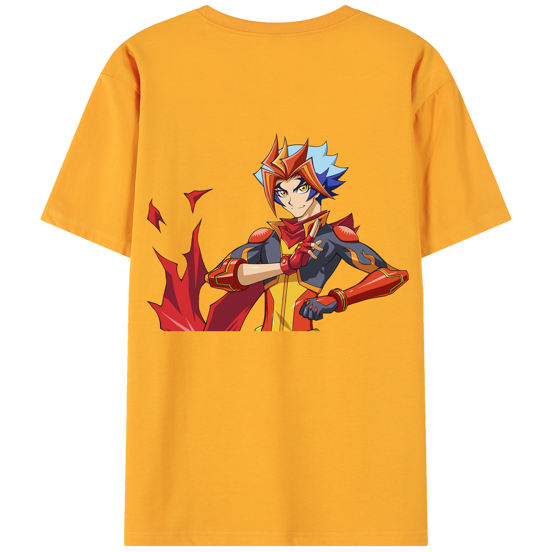 （画像用） 遊☆戯☆王 Yu-Gi-Oh! 綿100％ メンズ半袖Tシャツ（バックプリント） 通気性