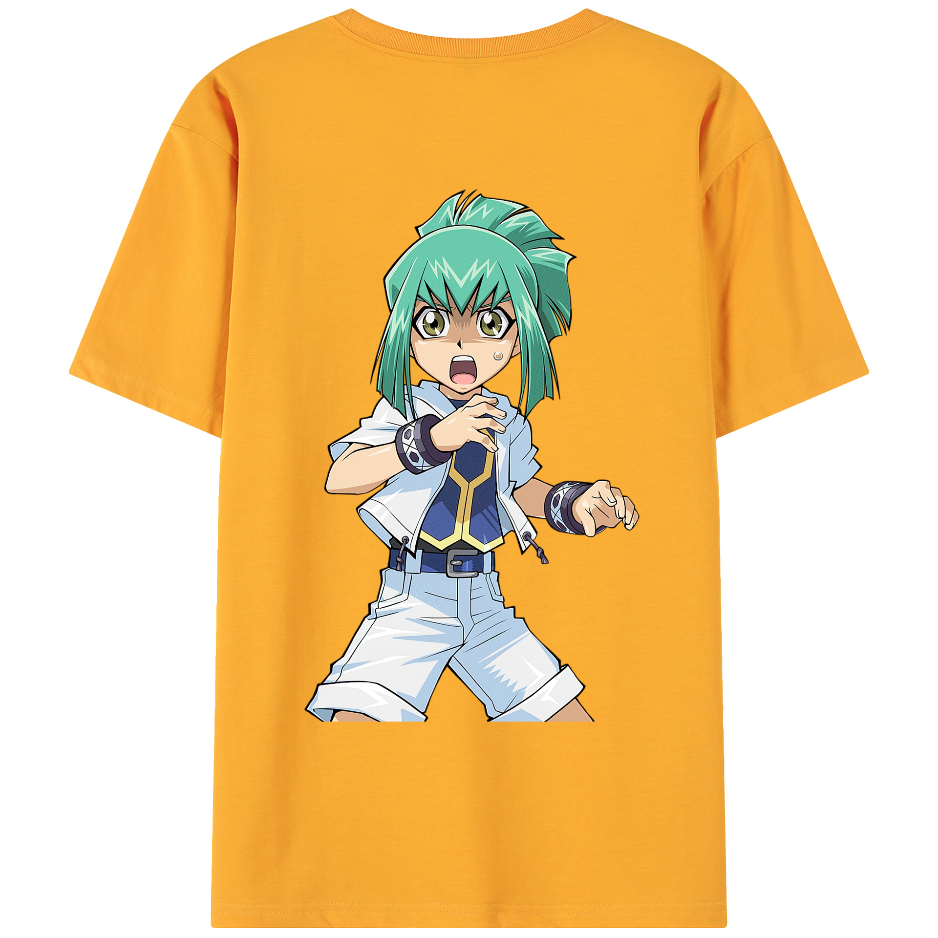 （画像用） 遊☆戯☆王 Yu-Gi-Oh! 綿100％ メンズ半袖Tシャツ（バックプリント） 通気性