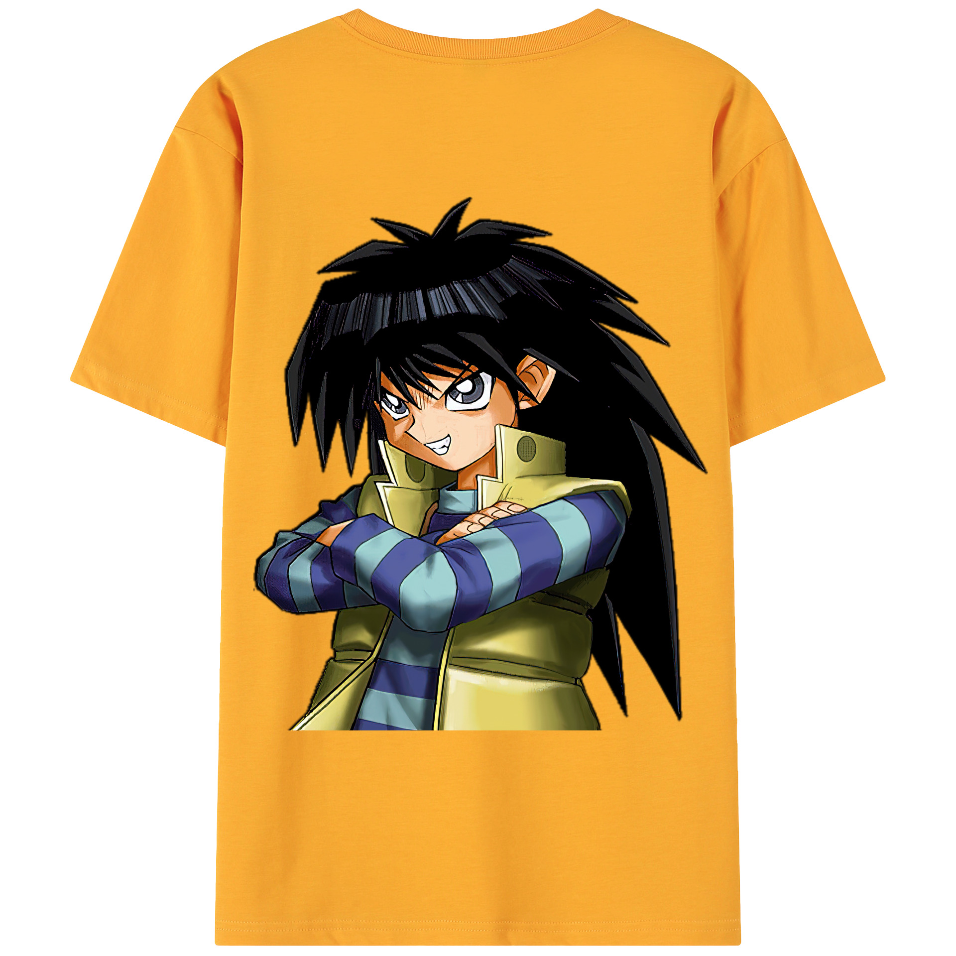 （画像用） 遊☆戯☆王 Yu-Gi-Oh! 綿100％ メンズ半袖Tシャツ（バックプリント） 通気性