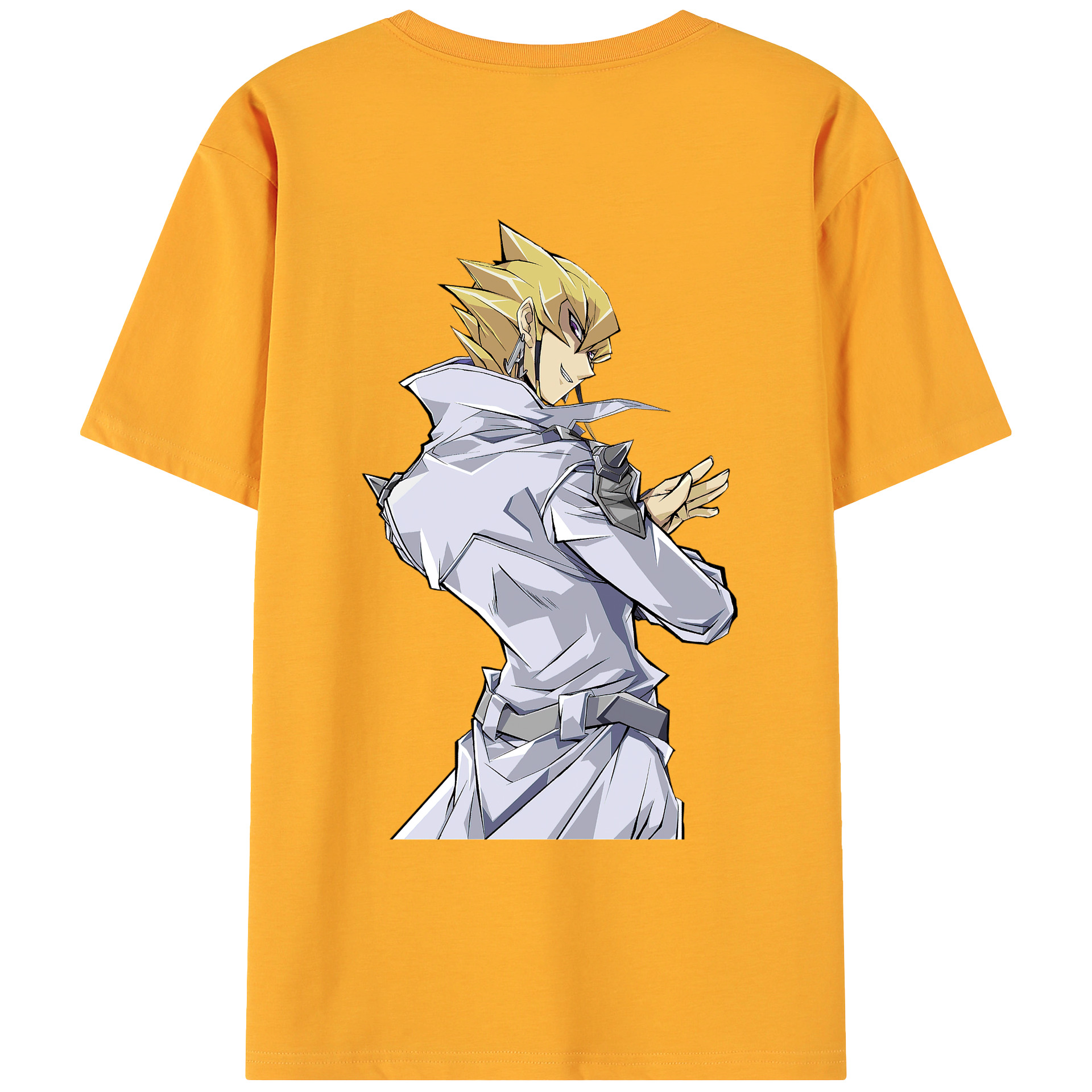 （画像用） 遊☆戯☆王 Yu-Gi-Oh! 綿100％ メンズ半袖Tシャツ（バックプリント） 通気性