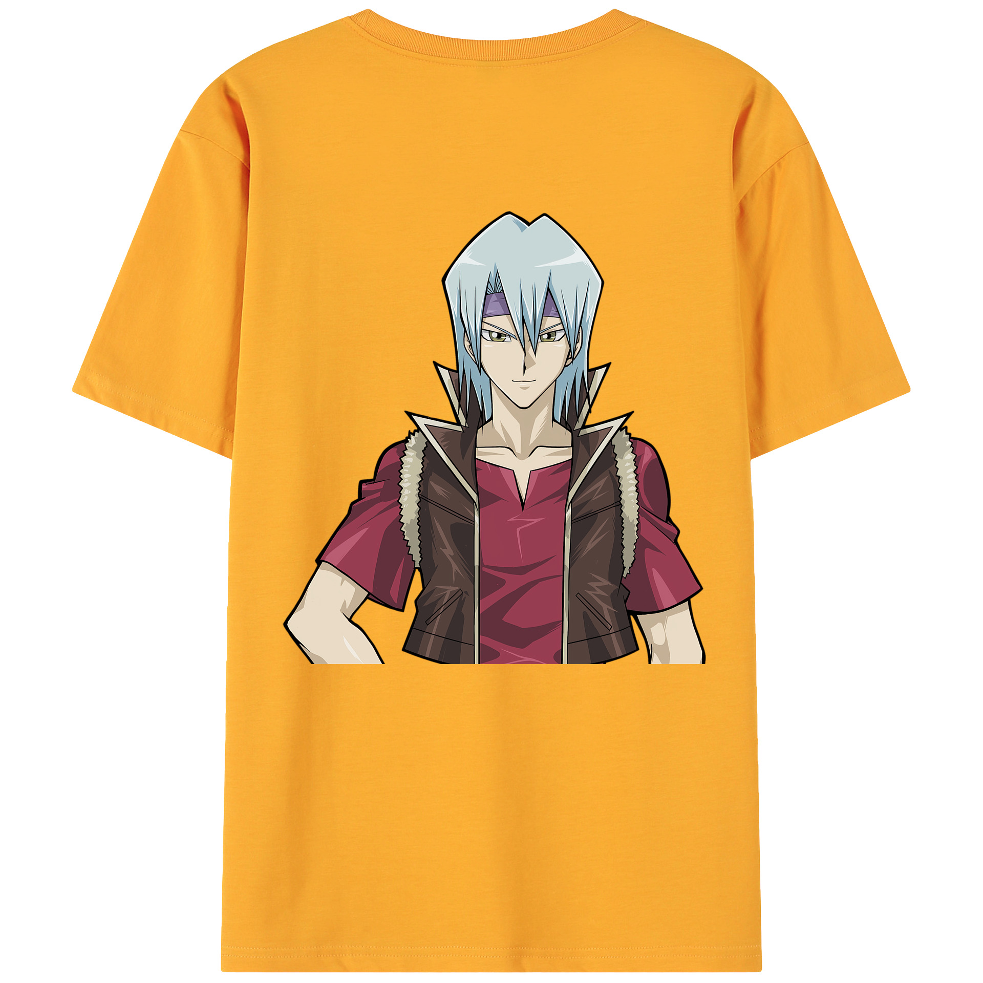 （画像用） 遊☆戯☆王 Yu-Gi-Oh! 綿100％ メンズ半袖Tシャツ（バックプリント） 通気性