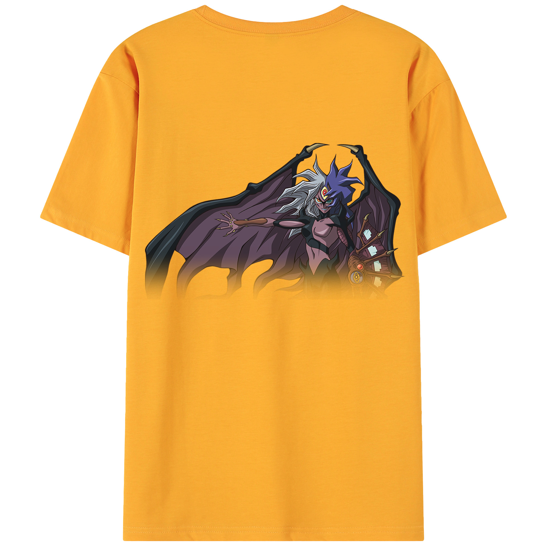（画像用） 遊☆戯☆王 Yu-Gi-Oh! 綿100％ メンズ半袖Tシャツ（バックプリント） 通気性