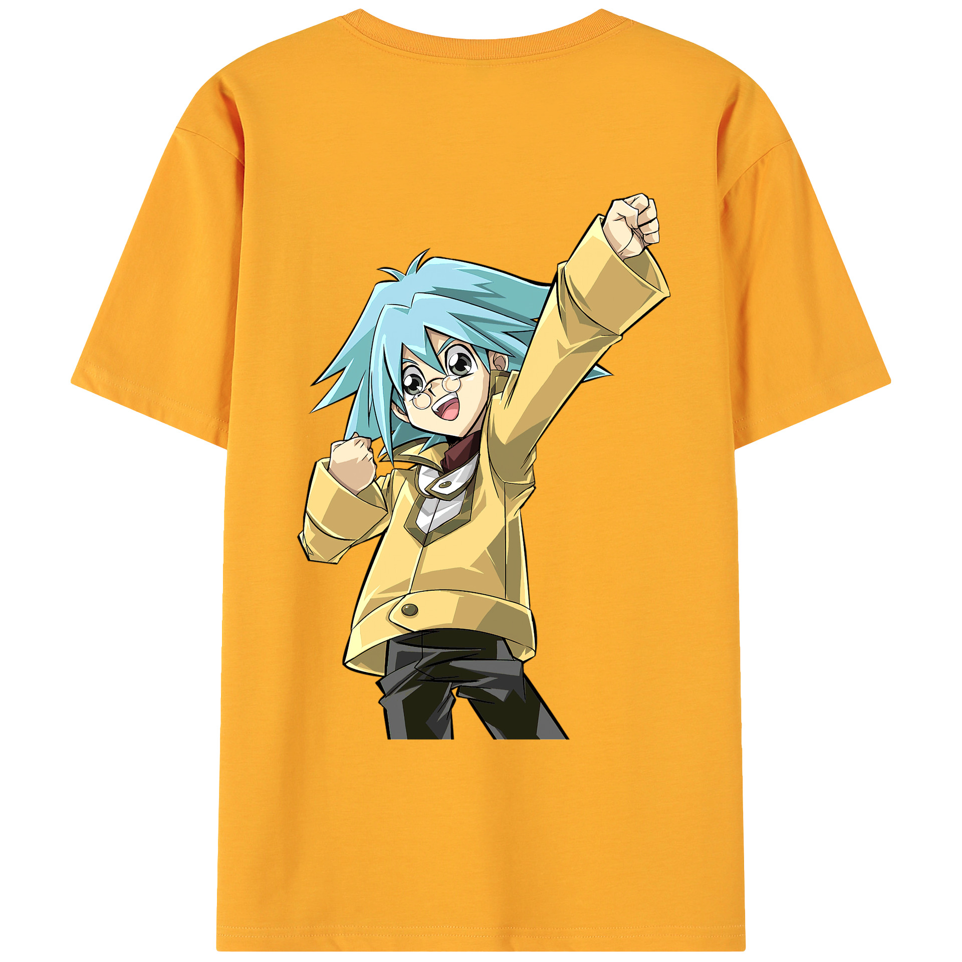 （画像用） 遊☆戯☆王 Yu-Gi-Oh! 綿100％ メンズ半袖Tシャツ（バックプリント） 通気性