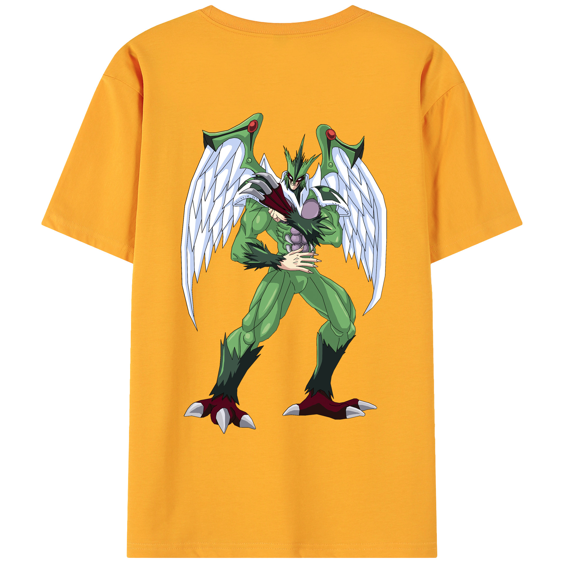 （画像用） 遊☆戯☆王 Yu-Gi-Oh! 綿100％ メンズ半袖Tシャツ（バックプリント） 通気性