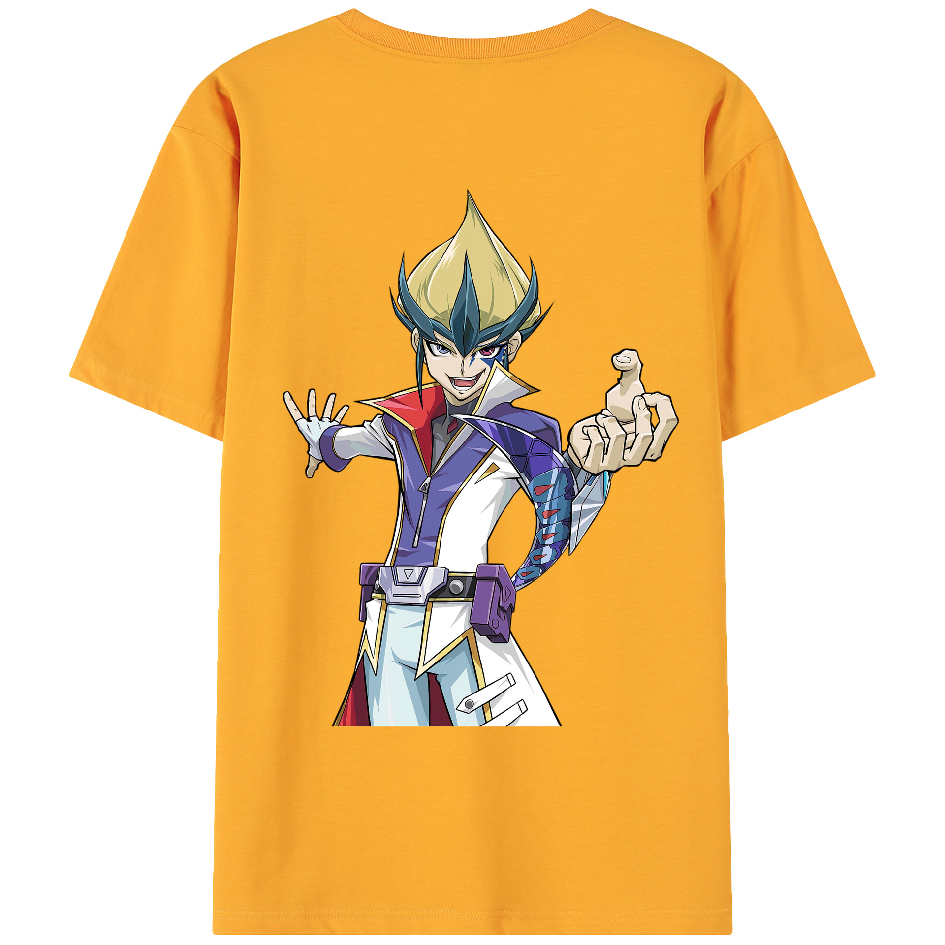 （画像用） 遊☆戯☆王 Yu-Gi-Oh! 綿100％ メンズ半袖Tシャツ（バックプリント） 通気性