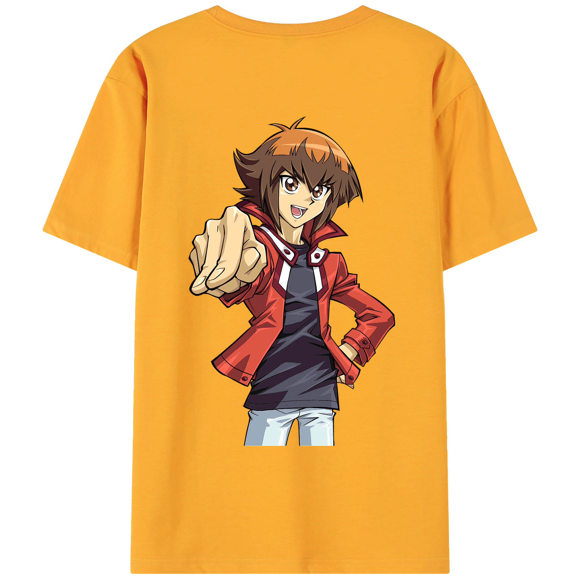 （画像用） 遊☆戯☆王 Yu-Gi-Oh! 綿100％ メンズ半袖Tシャツ（バックプリント） 通気性