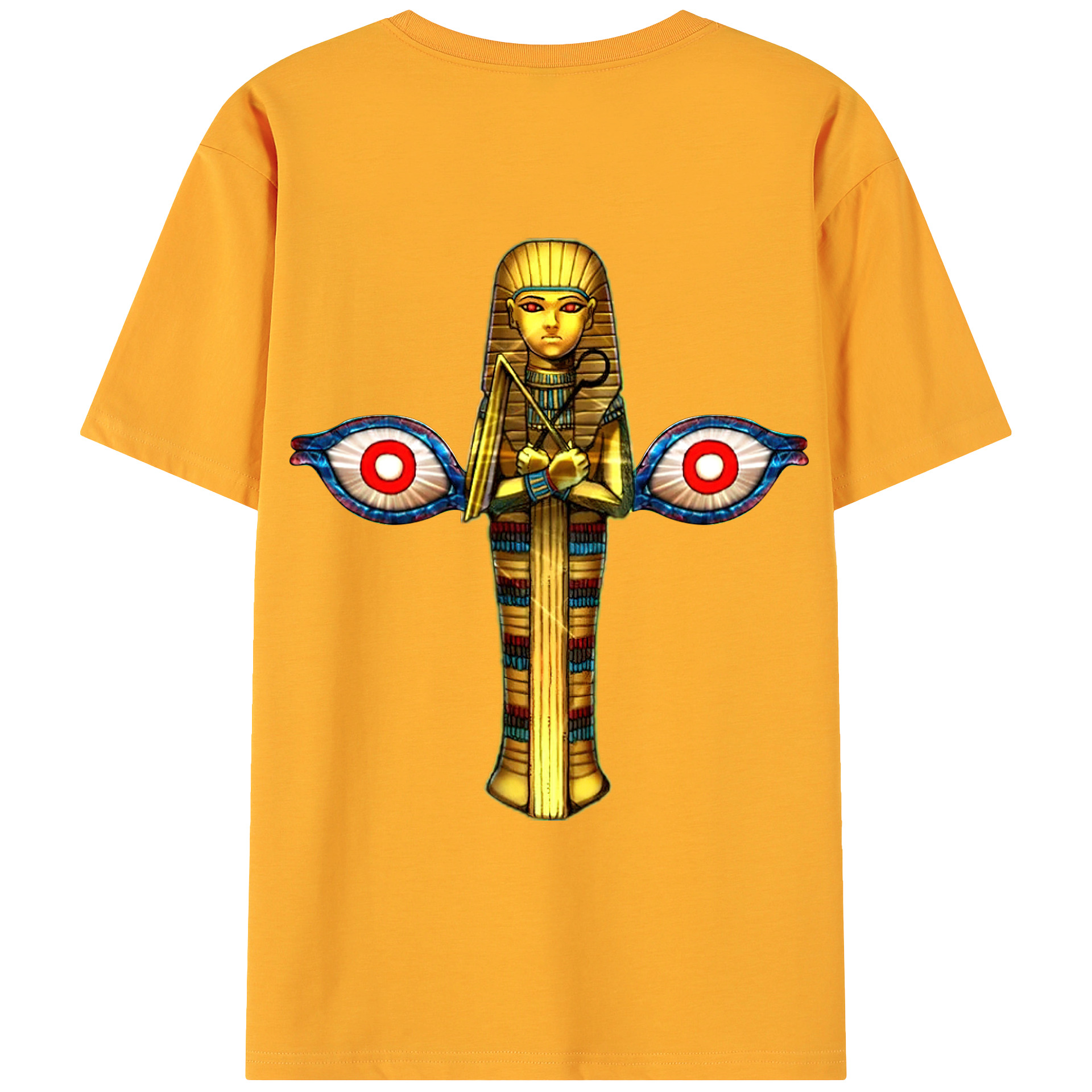 （画像用） 遊☆戯☆王 Yu-Gi-Oh! 綿100％ メンズ半袖Tシャツ（バックプリント） 通気性