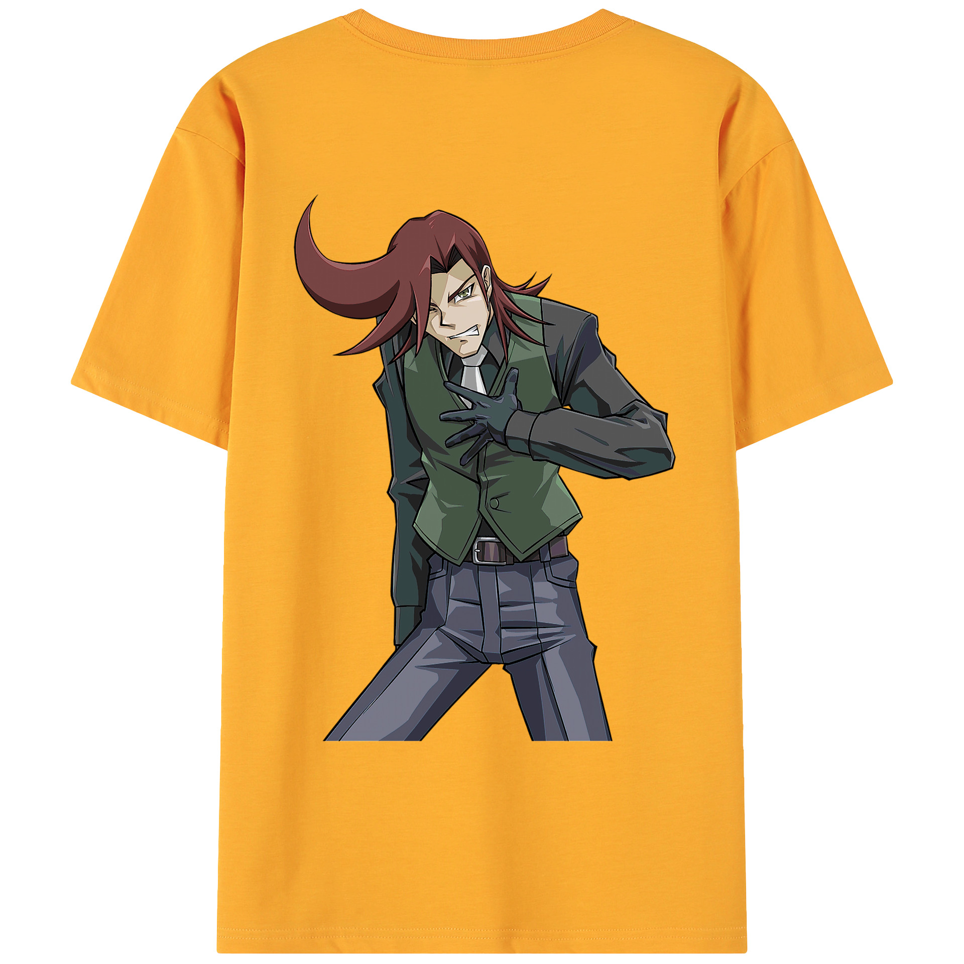（画像用） 遊☆戯☆王 Yu-Gi-Oh! 綿100％ メンズ半袖Tシャツ（バックプリント） 通気性