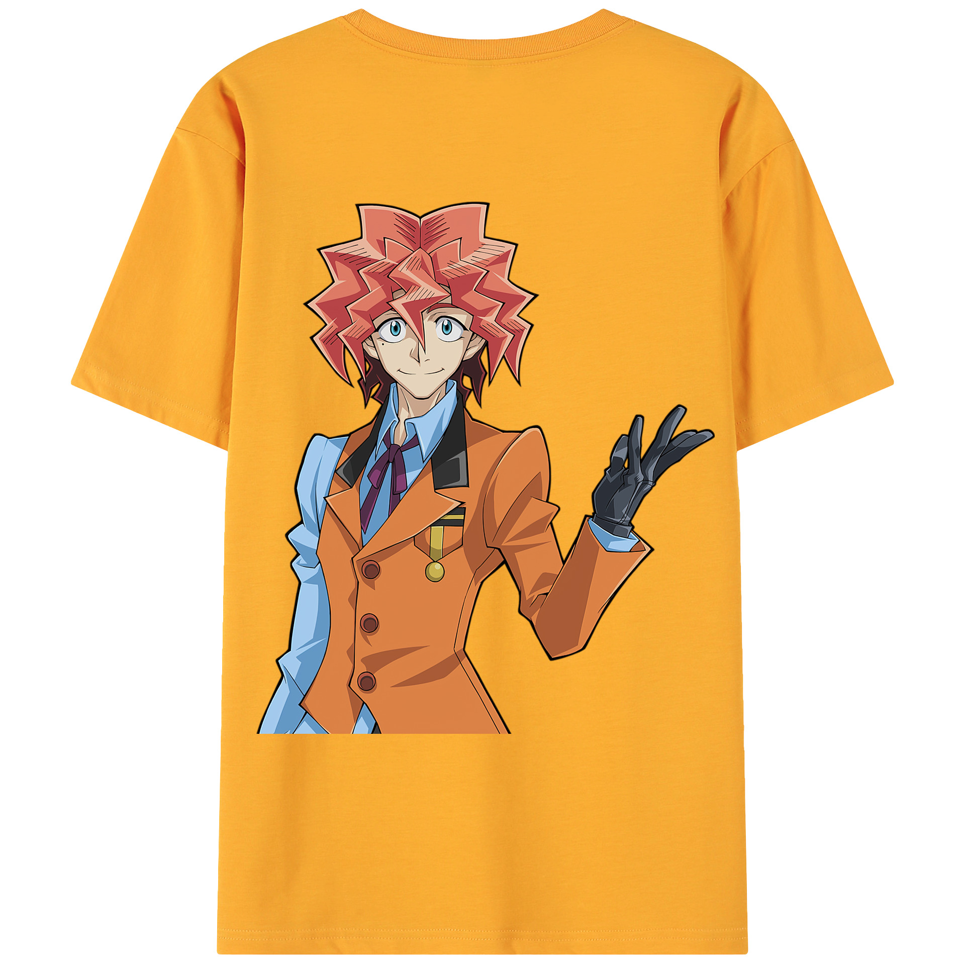 （画像用） 遊☆戯☆王 Yu-Gi-Oh! 綿100％ メンズ半袖Tシャツ（バックプリント） 通気性