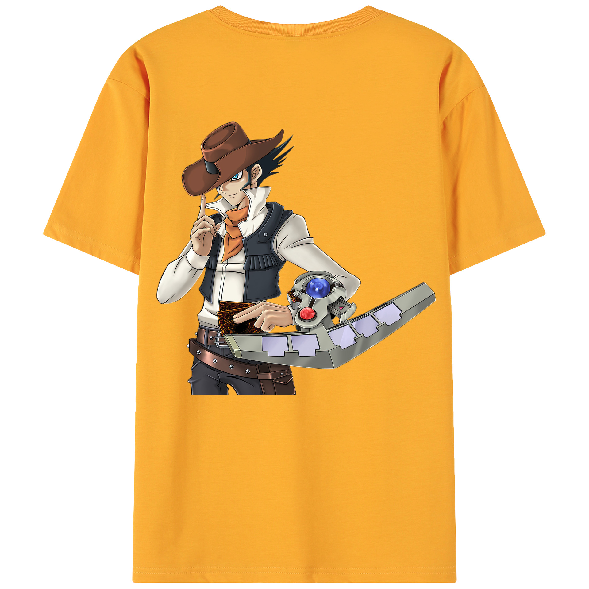 （画像用） 遊☆戯☆王 Yu-Gi-Oh! 綿100％ メンズ半袖Tシャツ（バックプリント） 通気性