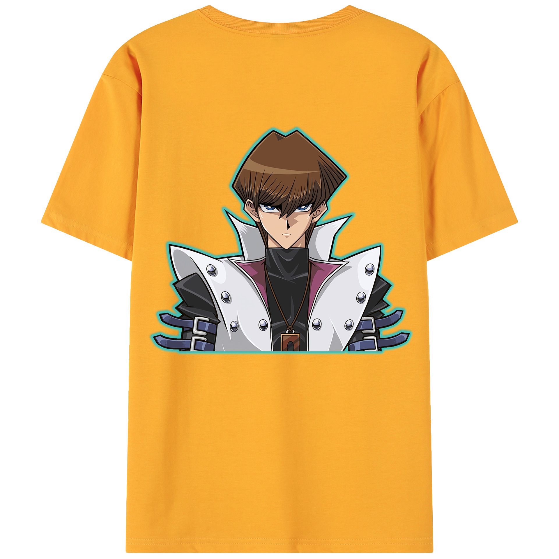 （画像用） 遊☆戯☆王 Yu-Gi-Oh! 綿100％ メンズ半袖Tシャツ（バックプリント） 通気性