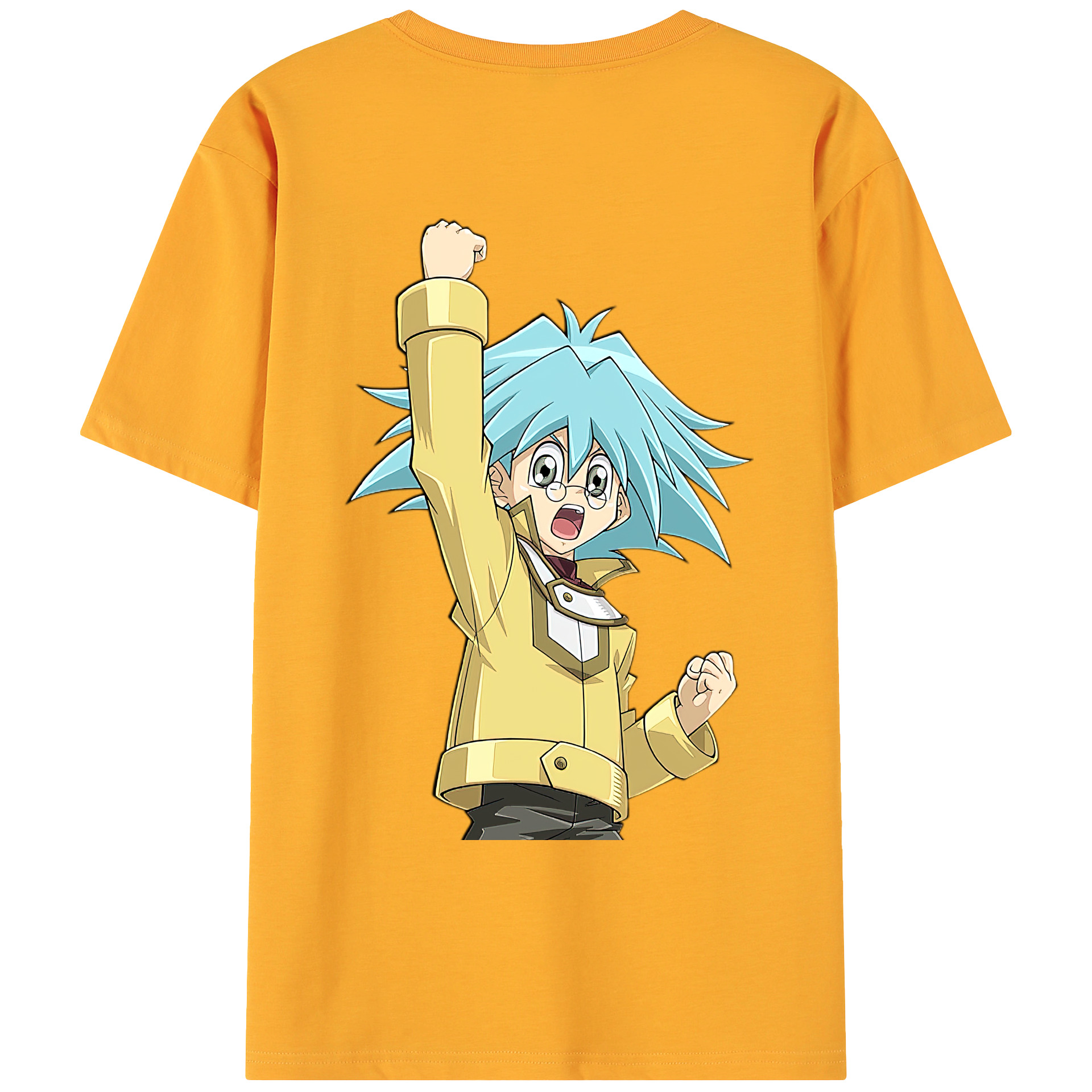 （画像用） 遊☆戯☆王 Yu-Gi-Oh! 綿100％ メンズ半袖Tシャツ（バックプリント） 通気性