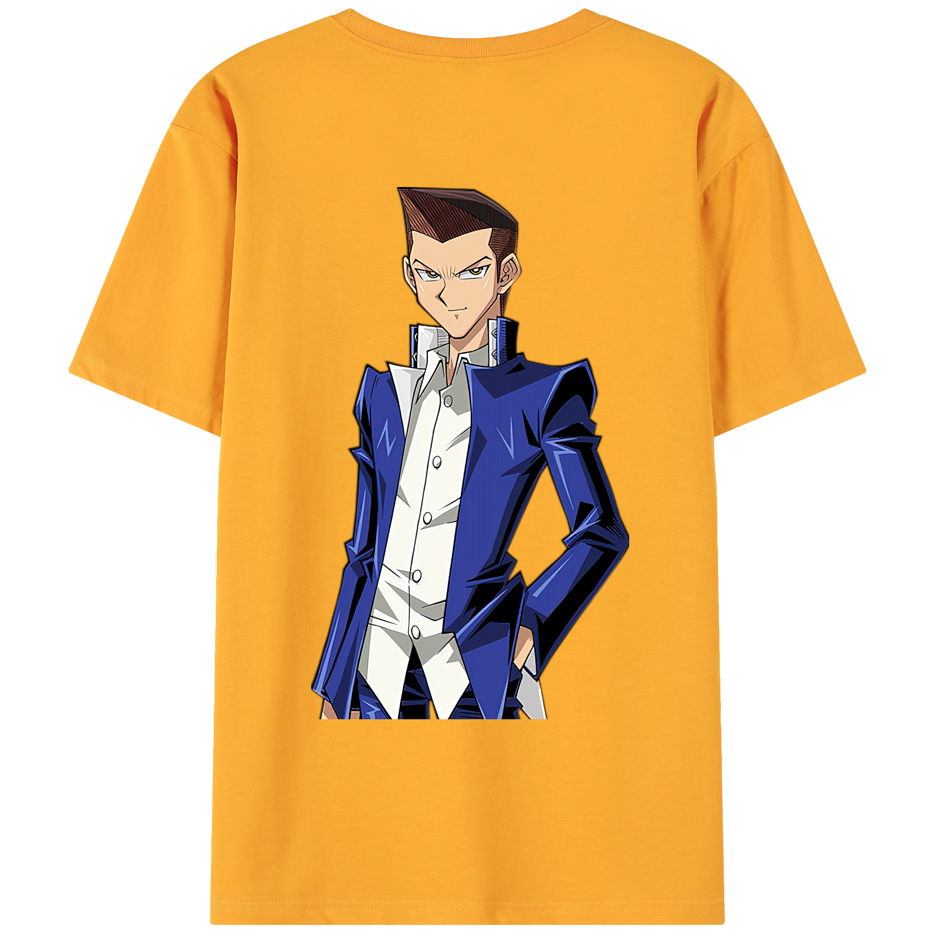 （画像用） 遊☆戯☆王 Yu-Gi-Oh! 綿100％ メンズ半袖Tシャツ（バックプリント） 通気性